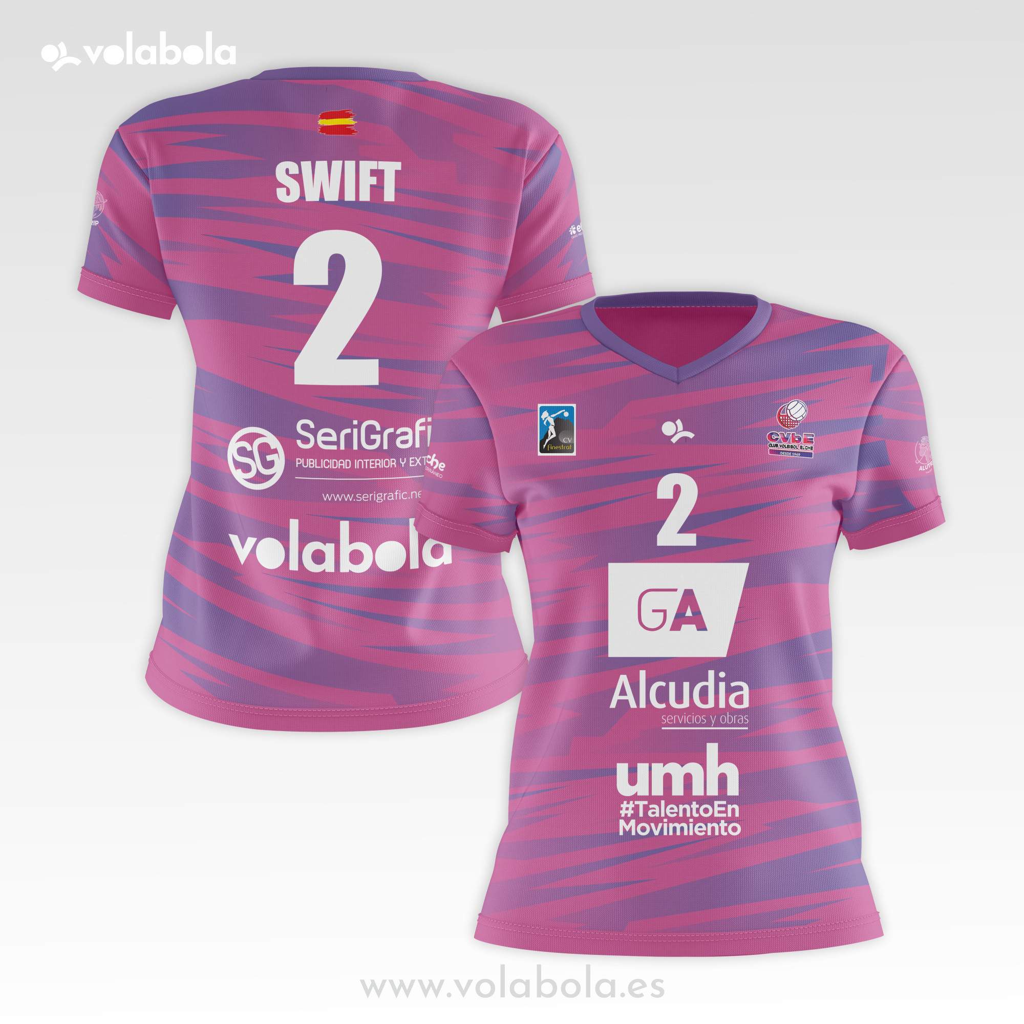 2a Camiseta Juego Oficial Mujer VOLEIBOL ELCHE