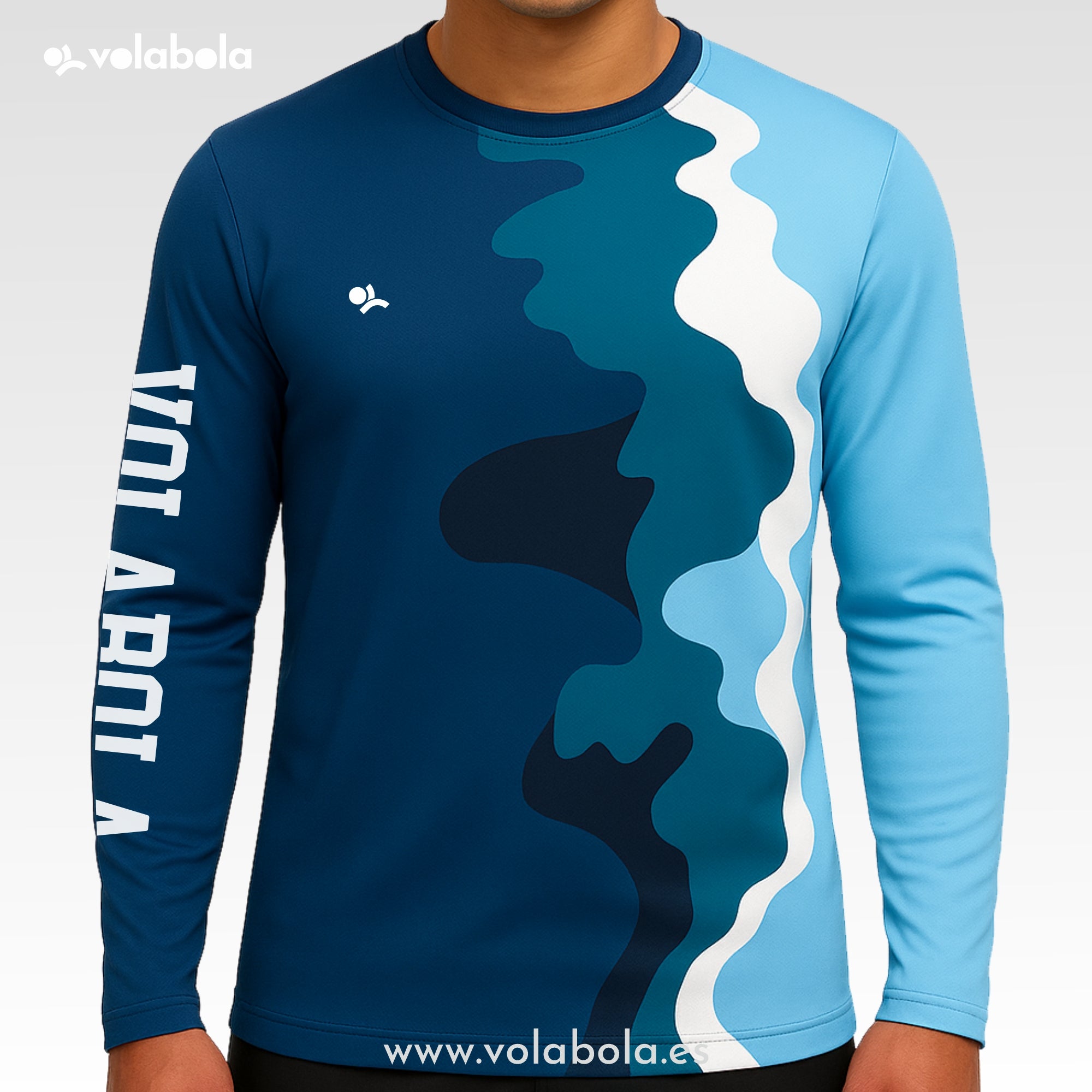 Camiseta manga larga unisex - Aqua