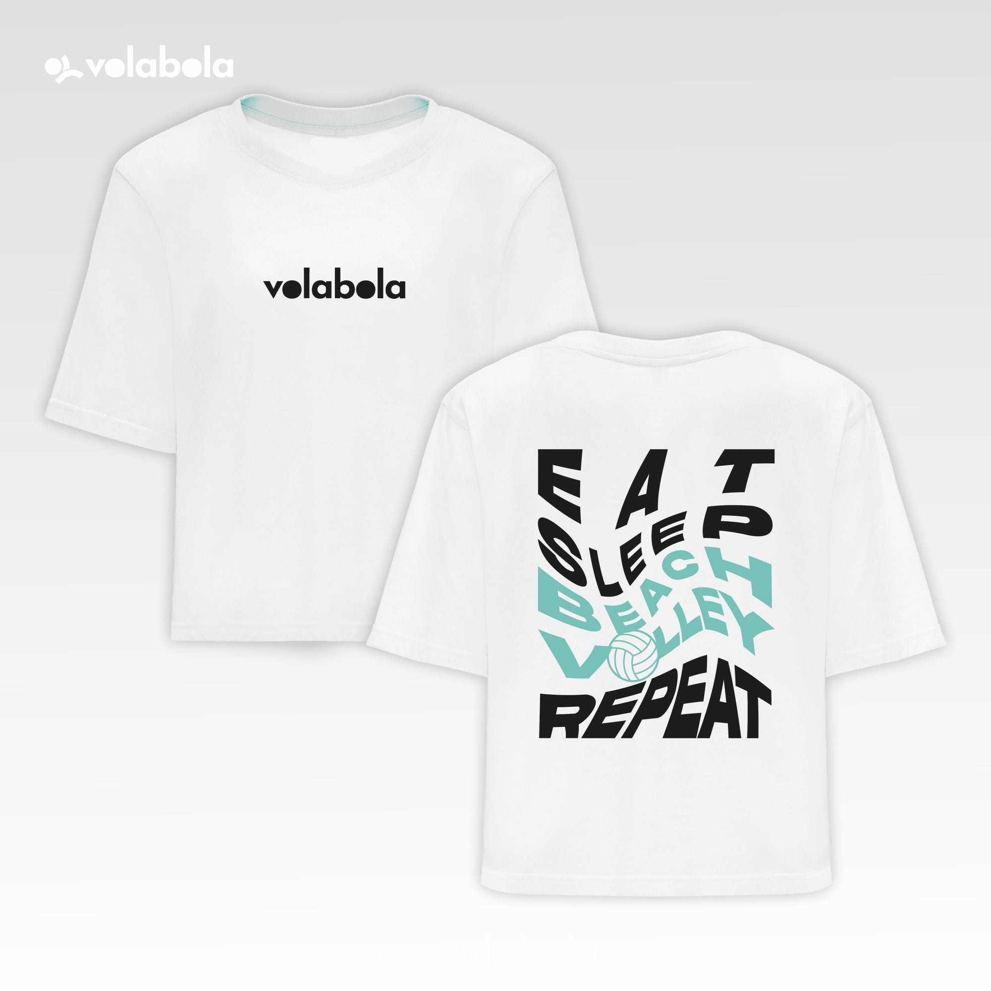 Camiseta cropped - Beach volley repeat