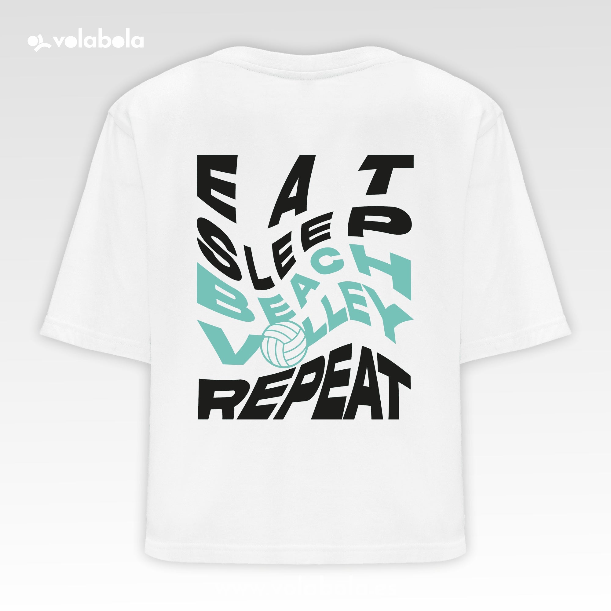 Camiseta cropped - Beach volley repeat