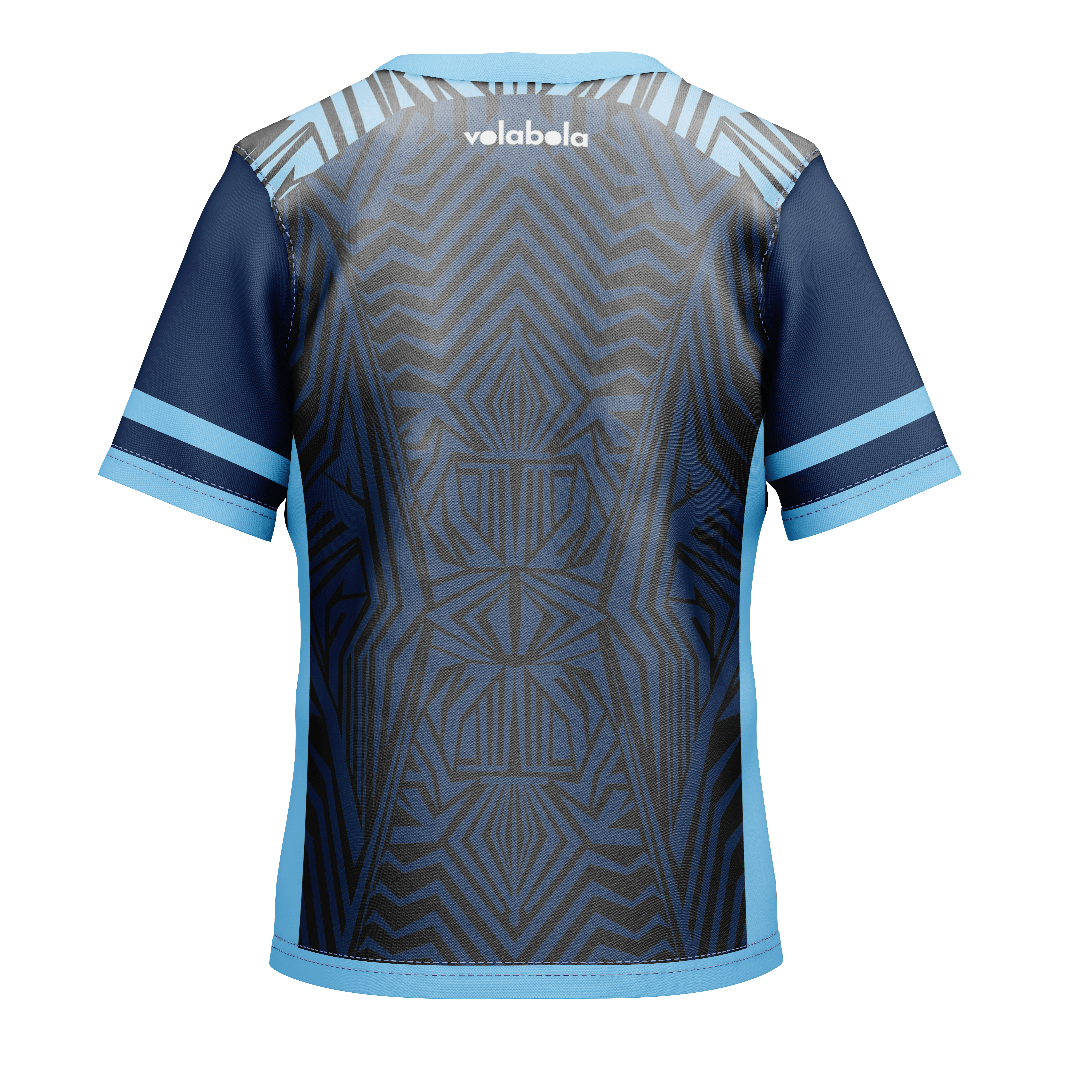 Camiseta técnica deportiva manga corta unisex – Luau Azul