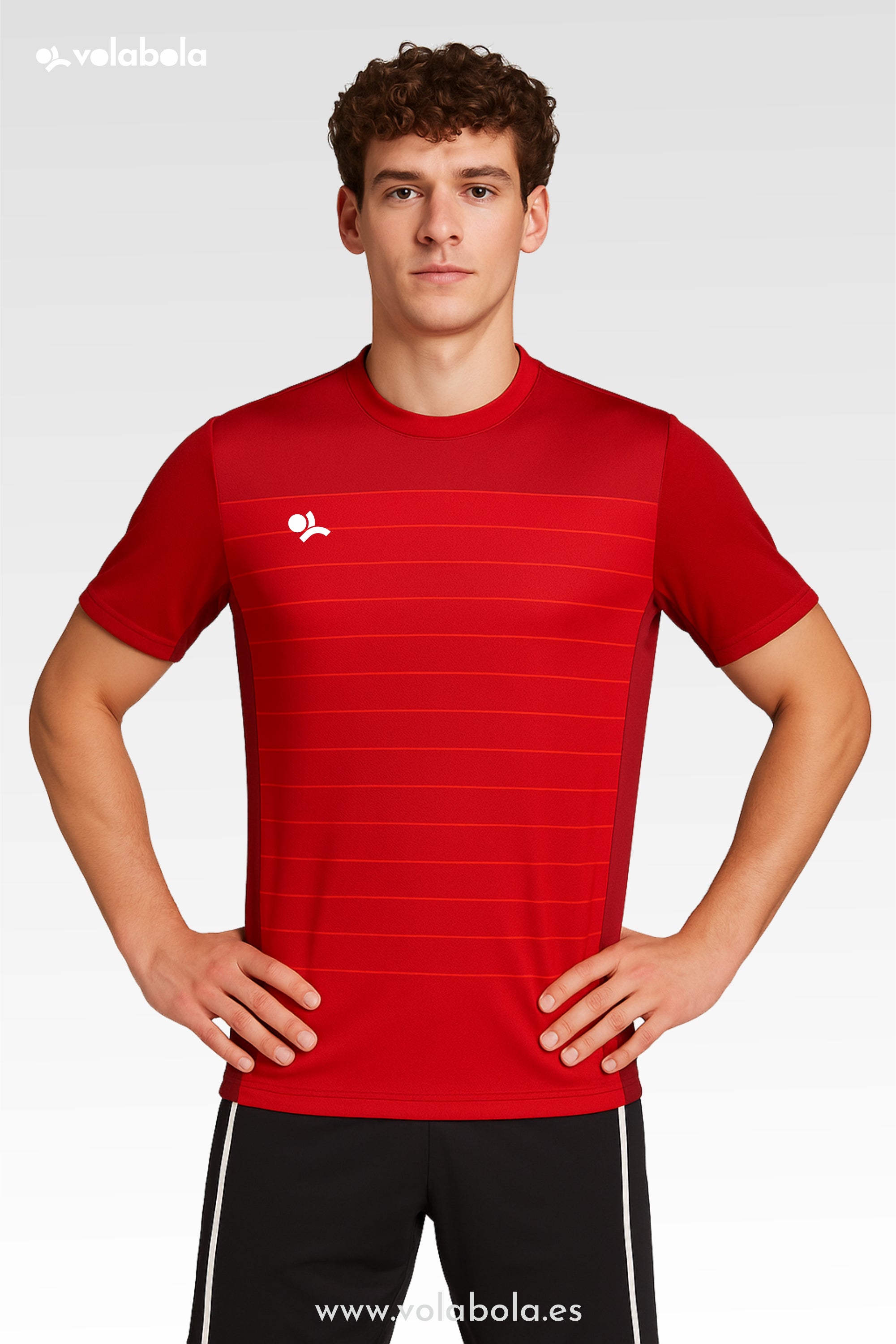 Camiseta técnica voleibol manga corta unisex – Líneas