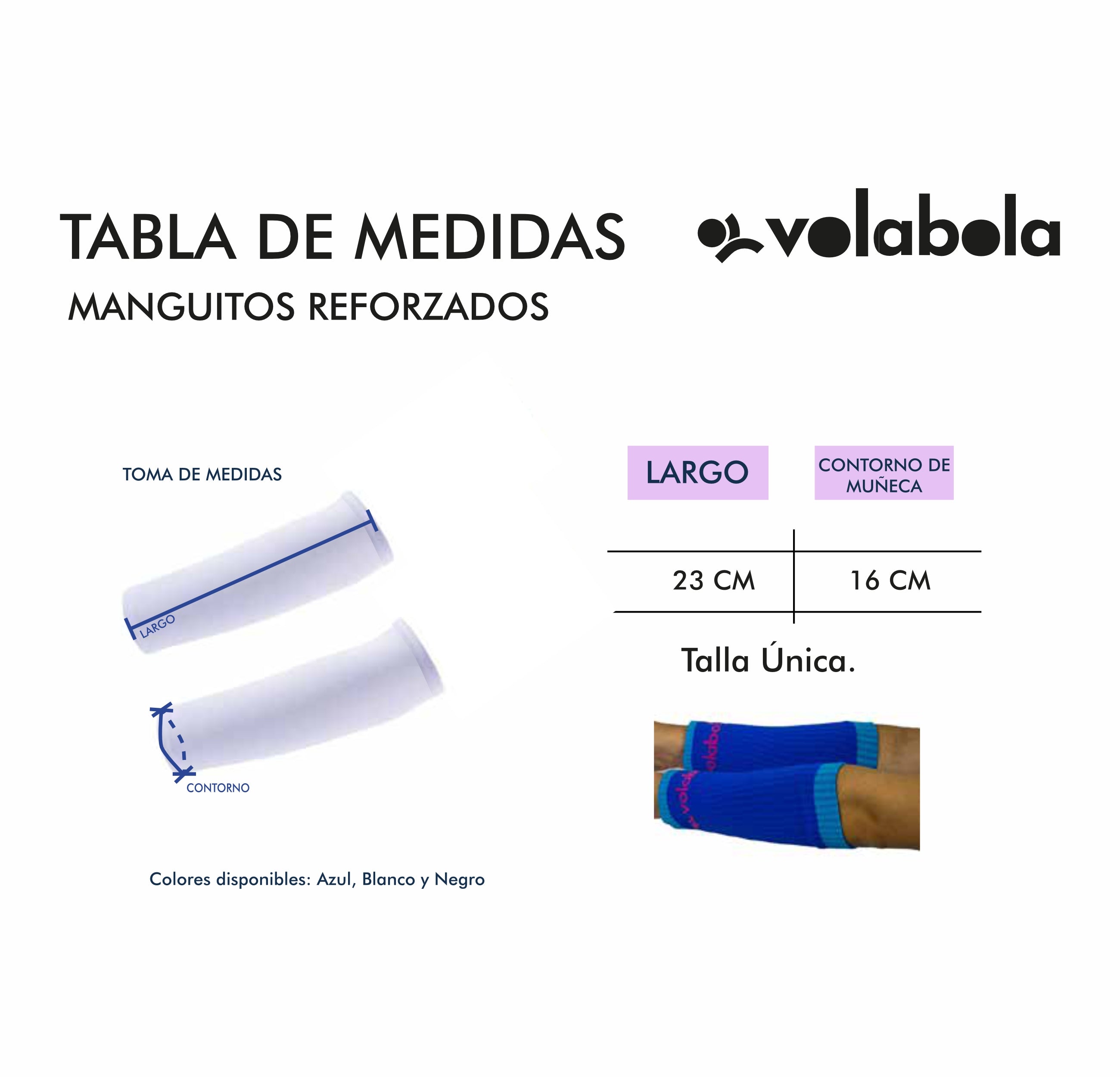 Manguitos Cortos Reforzados medidas