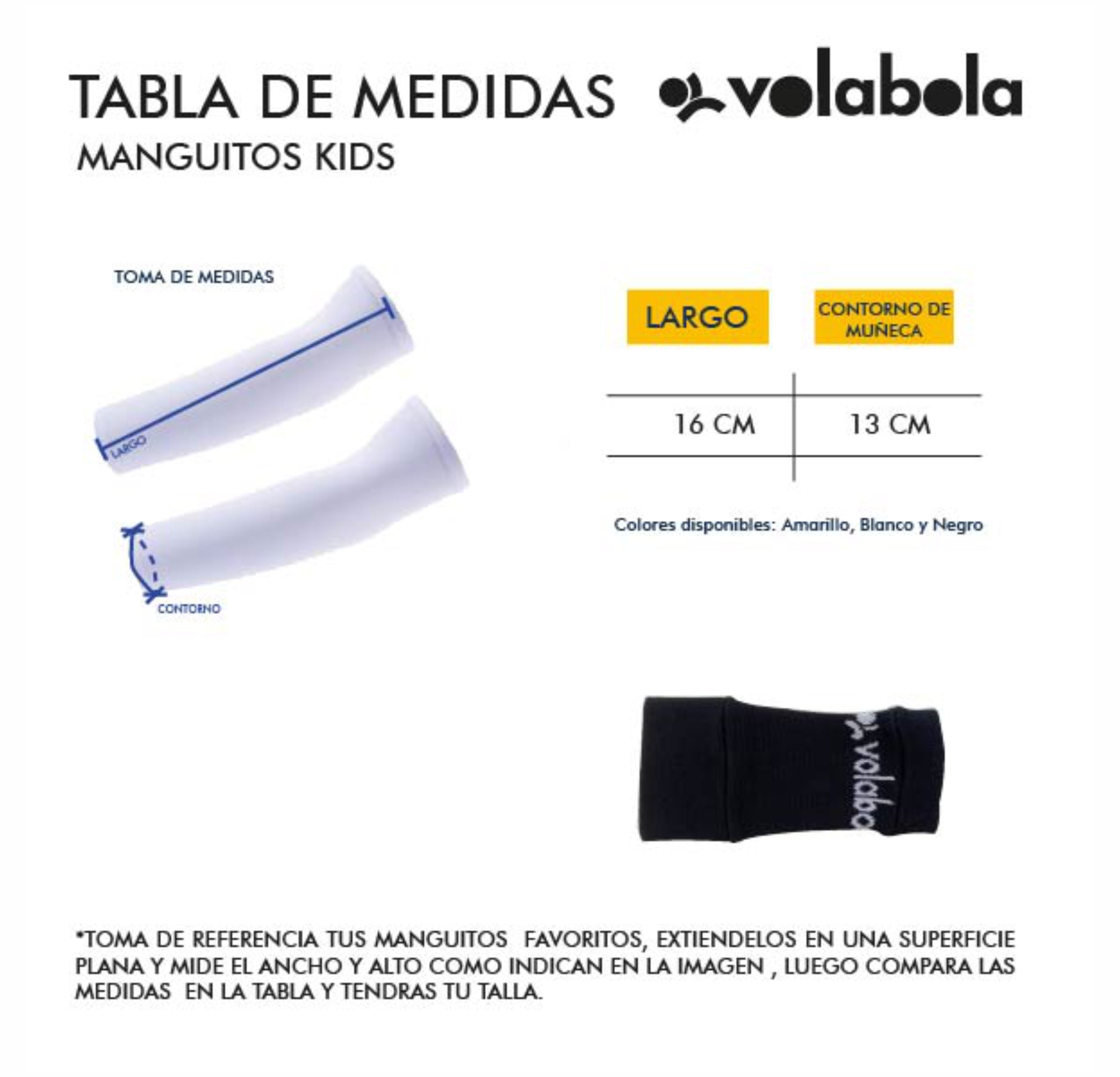 Manguitos Kids medidas