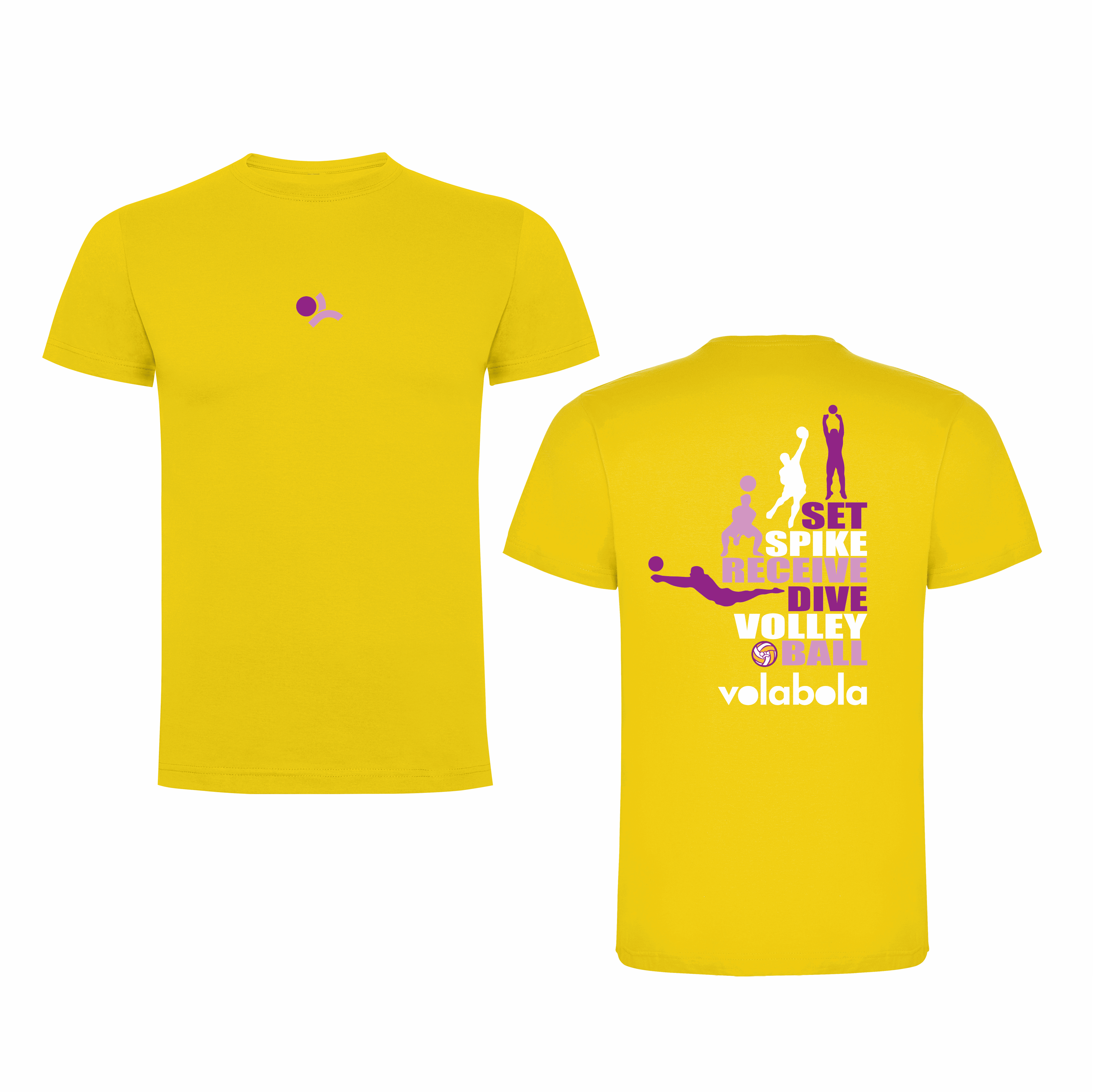 Camiseta Negra Algodón SET SPIKE Volabola – Vóley y Estilo