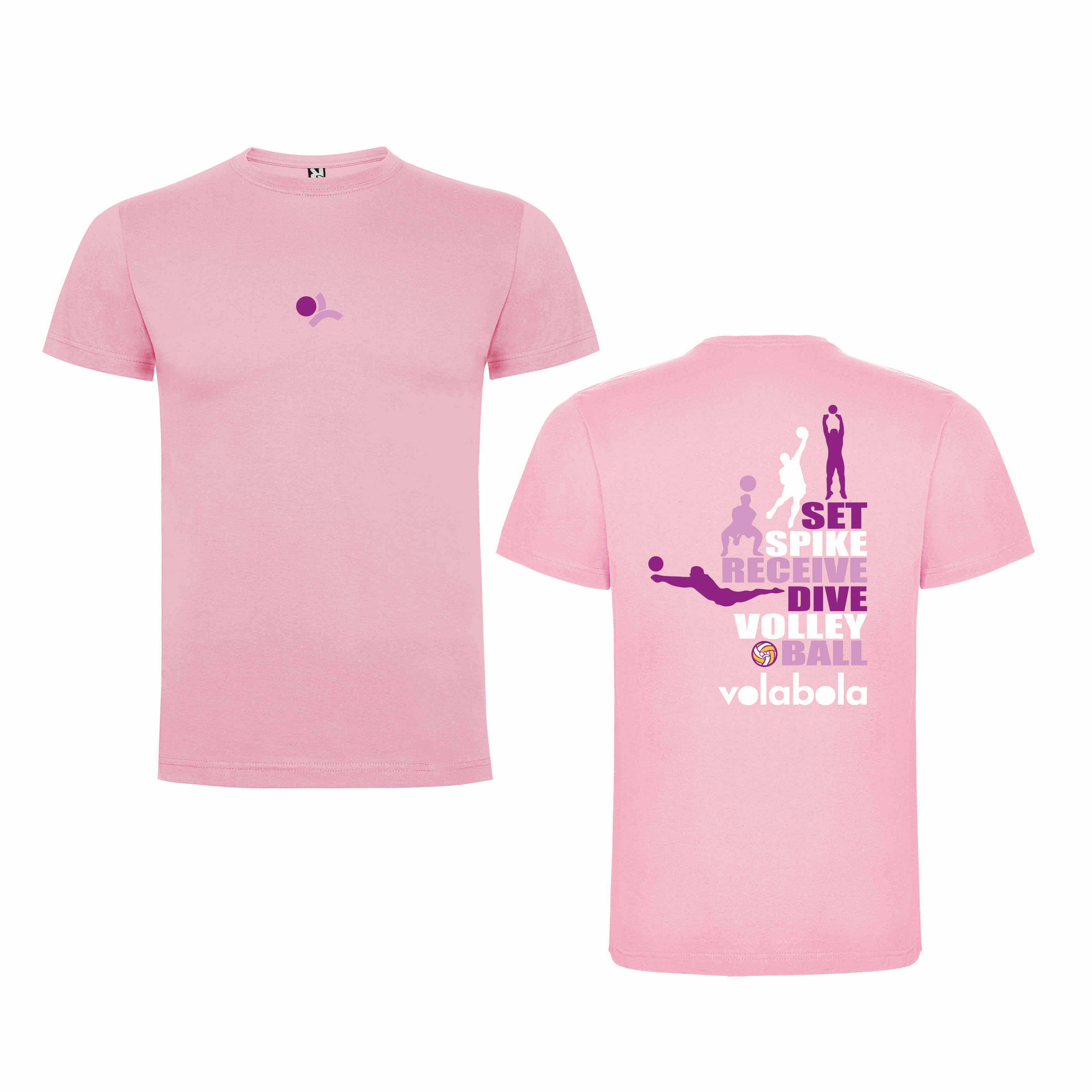 Camiseta Negra Algodón SET SPIKE Volabola – Vóley y Estilo