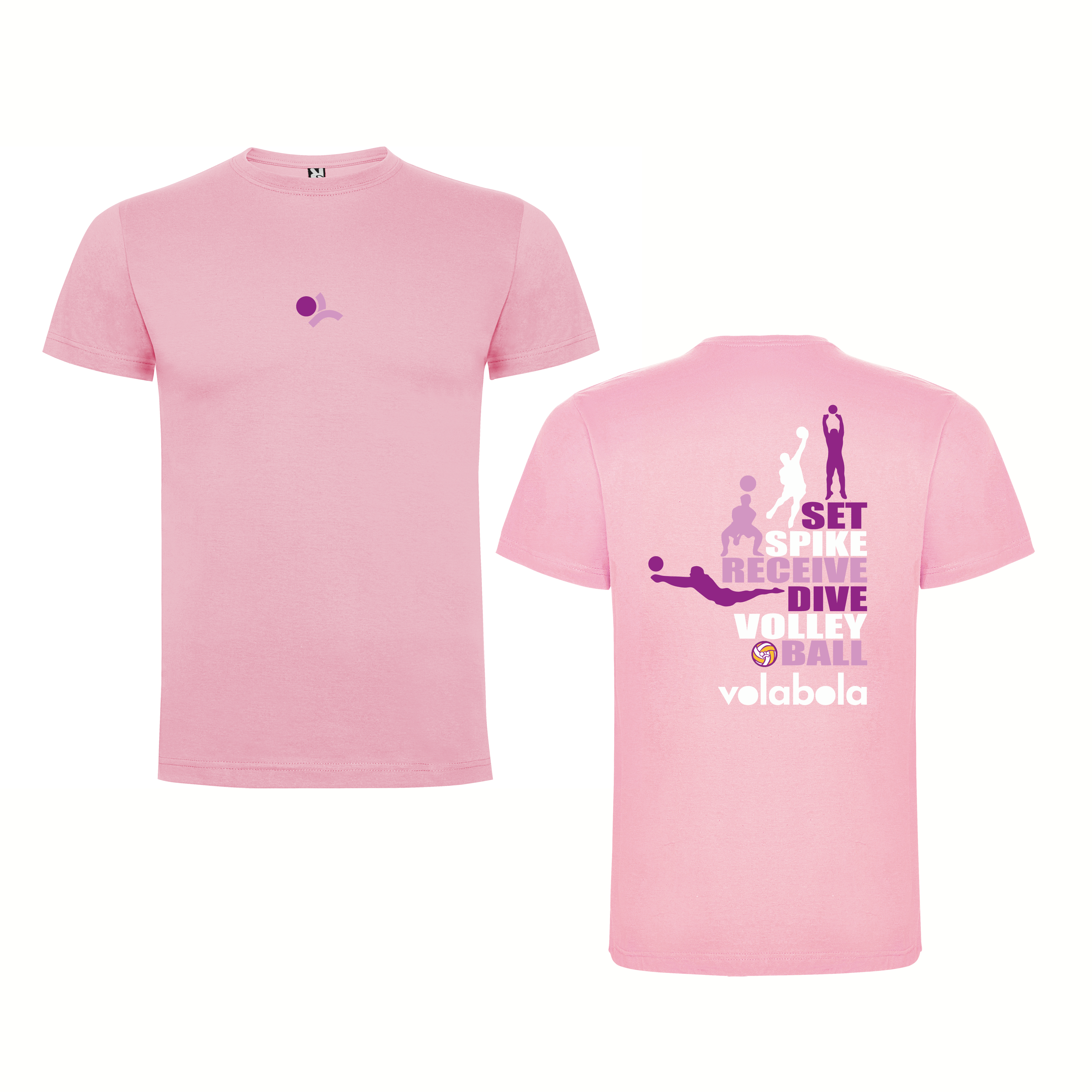 Camiseta Negra Algodón SET SPIKE Volabola – Vóley y Estilo
