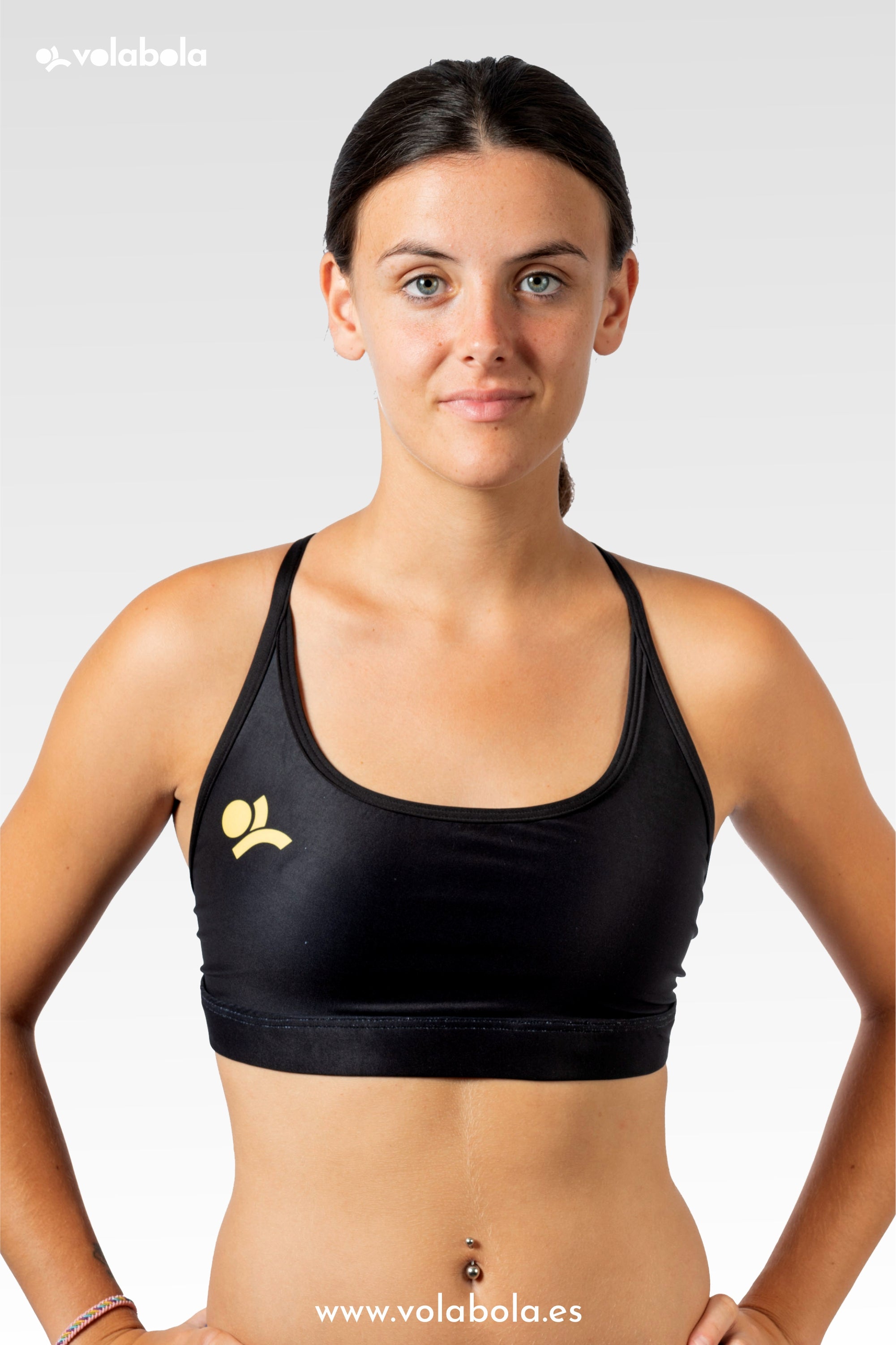 Top Bikini Pro Volley – Total Black