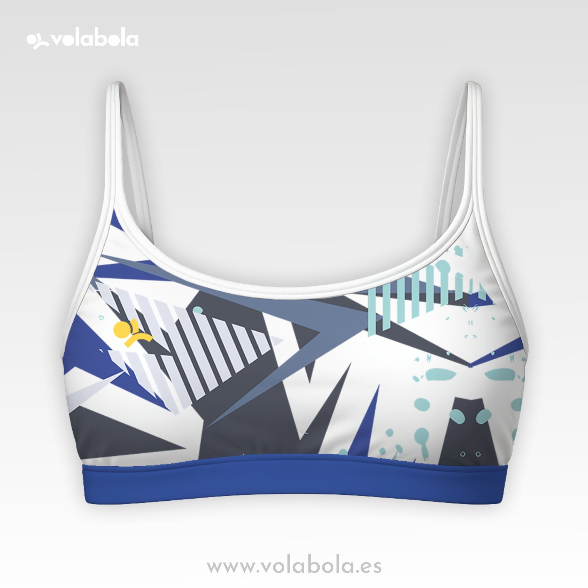 Top Bikini Pro Volley – Blue Graffiti