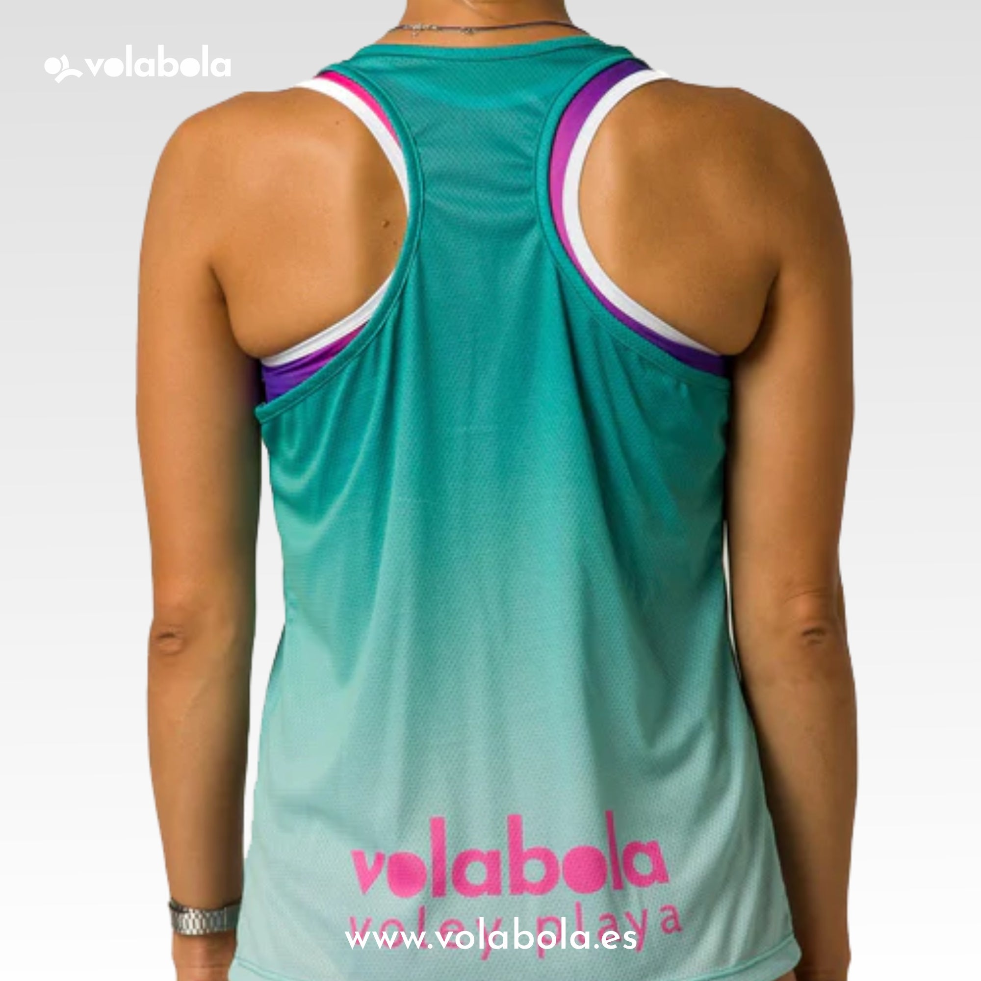 Camiseta tirantes mujer - Turquesa