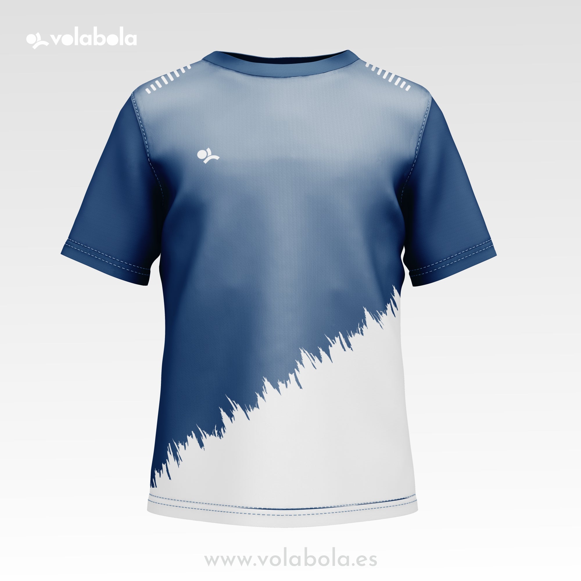 Camiseta técnica deportiva manga corta unisex – Border Marino