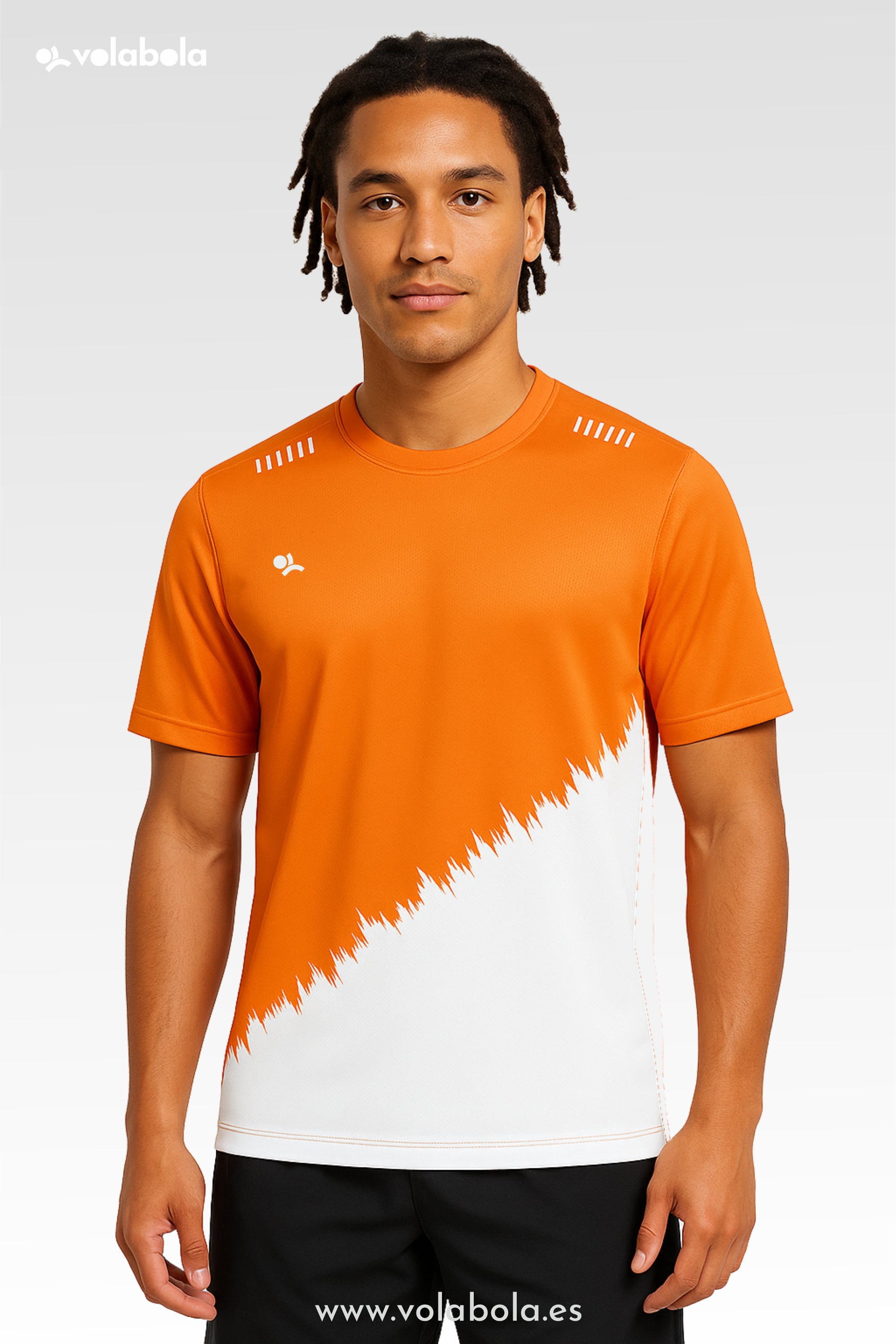 Camiseta técnica deportiva manga corta unisex – Border Naranja