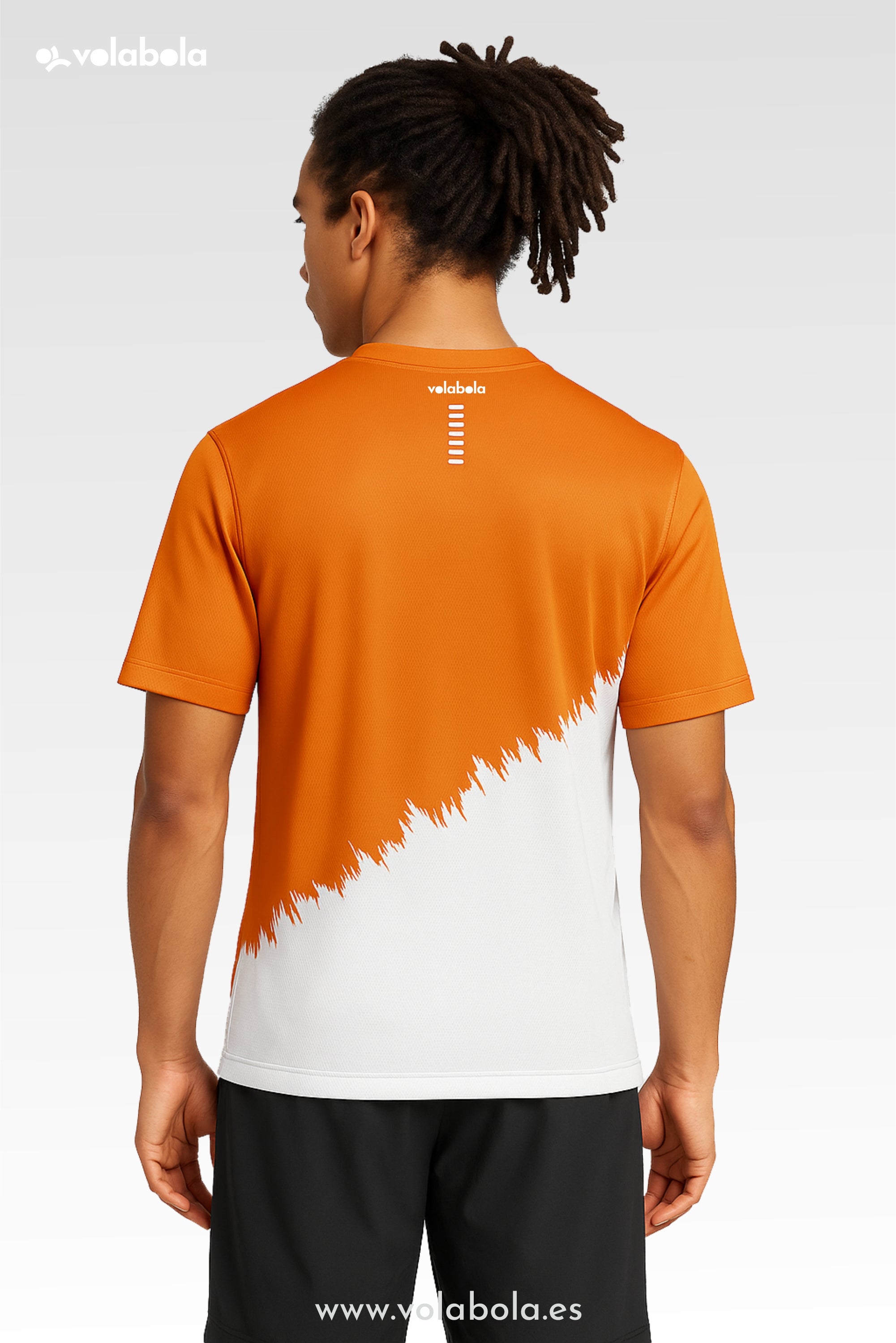 Camiseta técnica deportiva manga corta unisex – Border Naranja