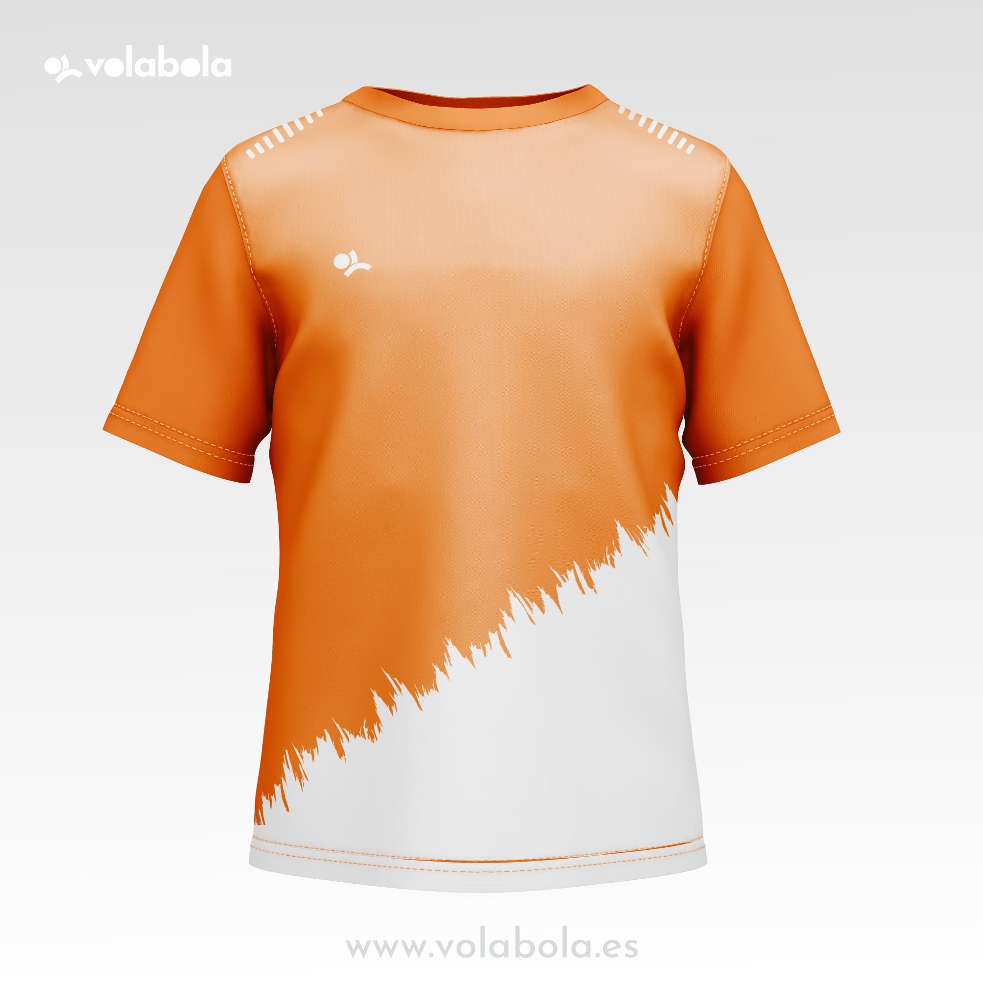 Camiseta técnica deportiva manga corta unisex – Border Naranja