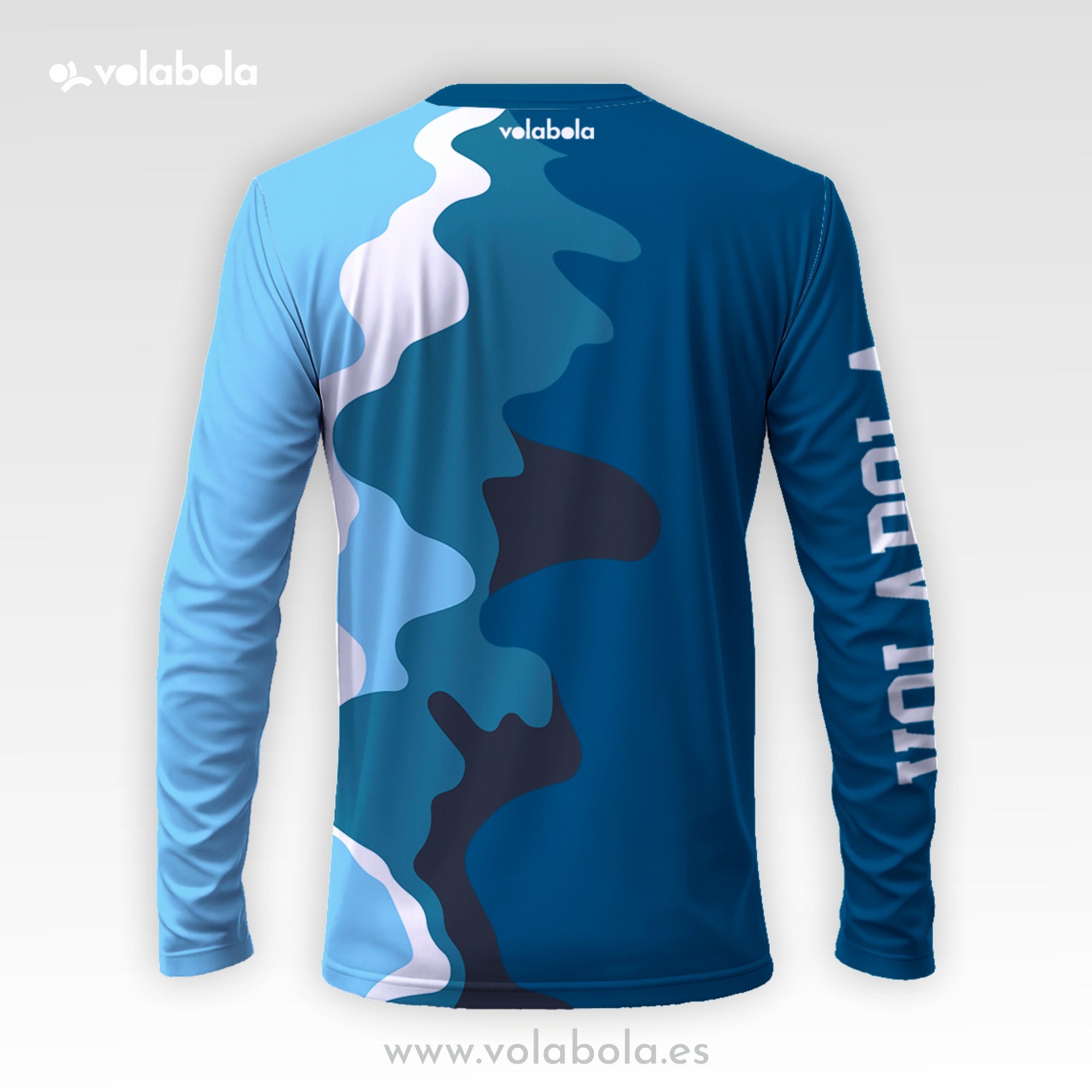 Camiseta Manga Larga Pro Volley - Aqua