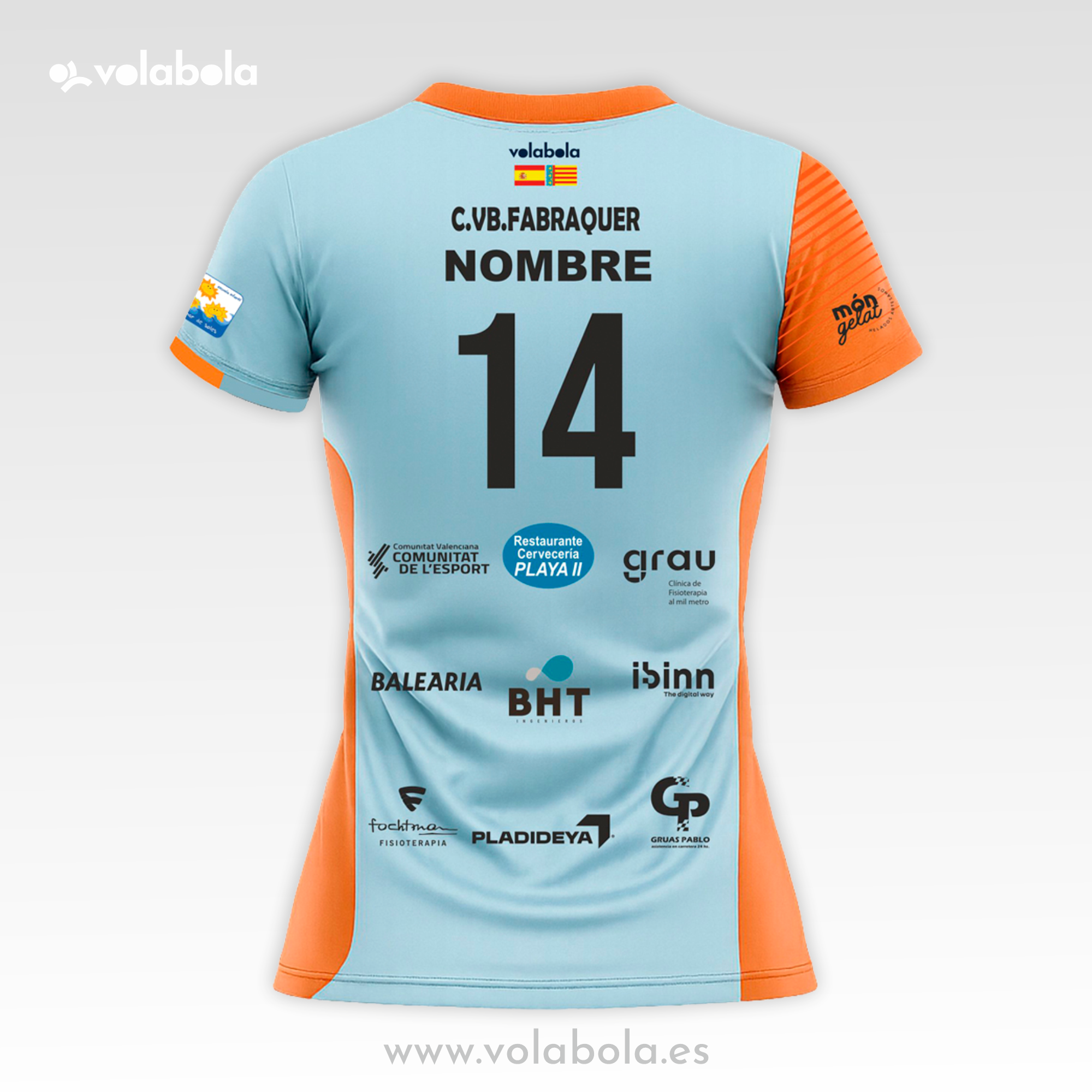 Camiseta Juego Líbero Mujer Azul CV Fabraquer El Campello