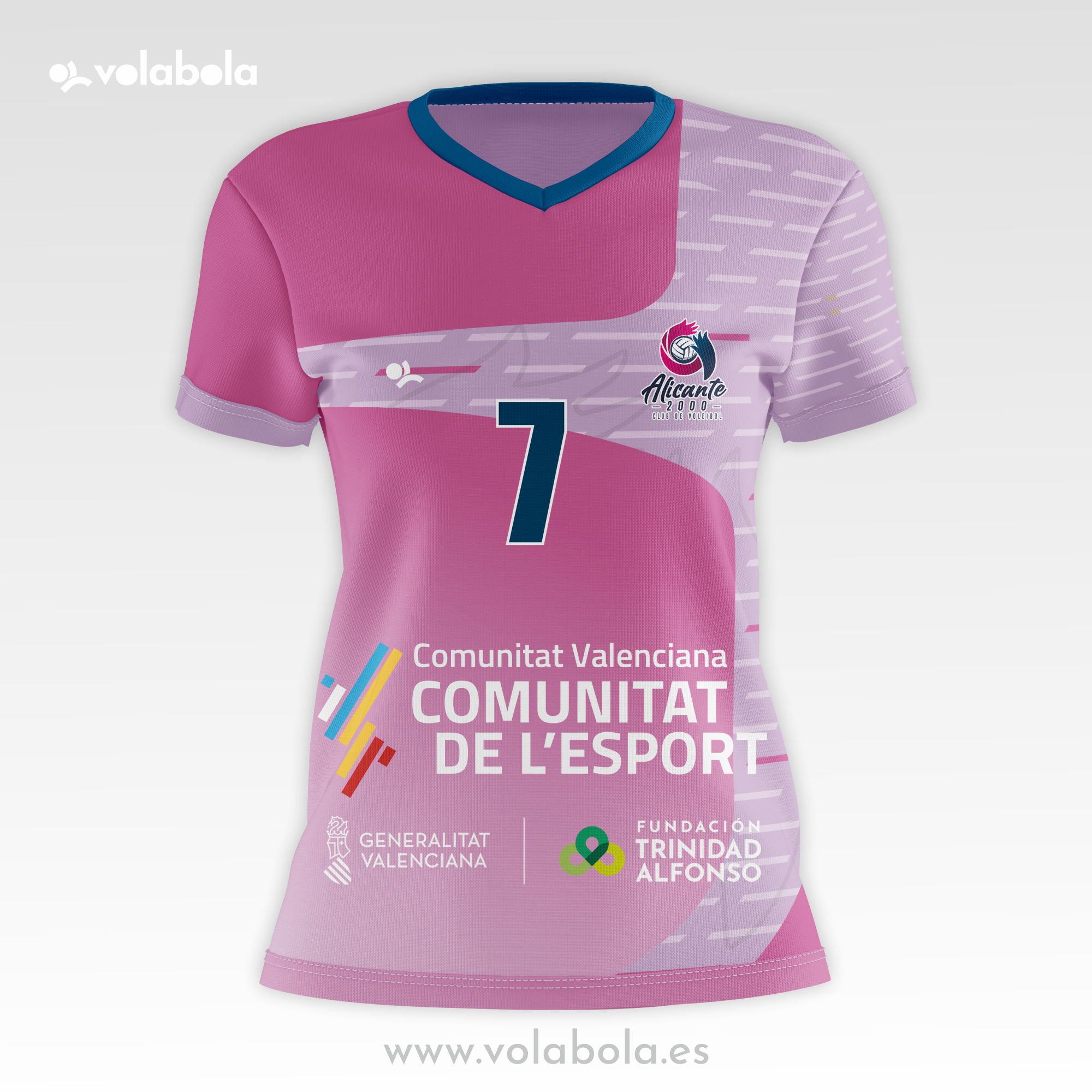 Camiseta Equipación ROSA Alicante2000