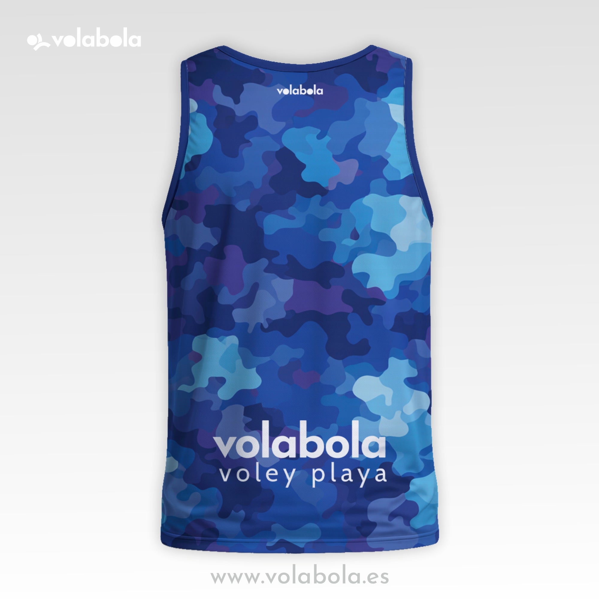 Camiseta Tirantes Pro Volley Hombre – Camuflaje Azul