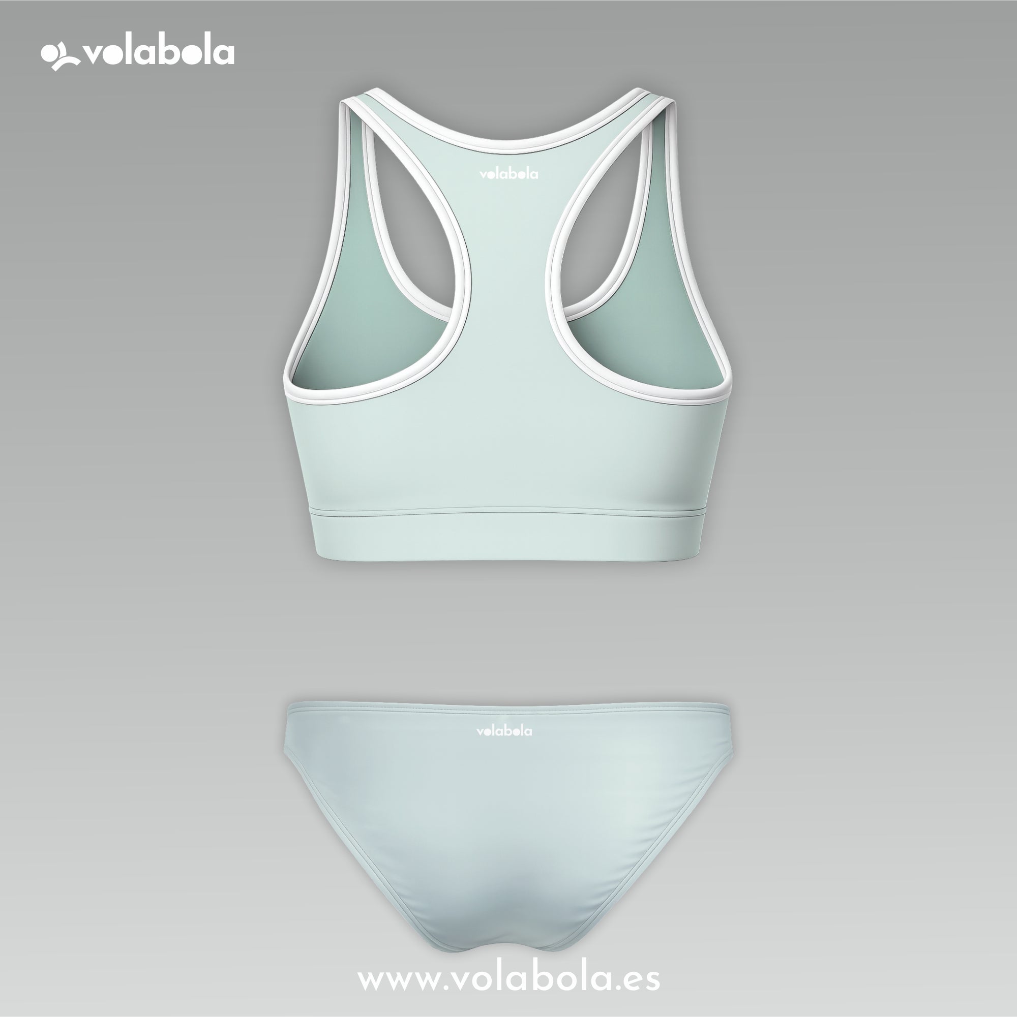 Conjunto Bikini Clásico Pro Volley - Hint of mint