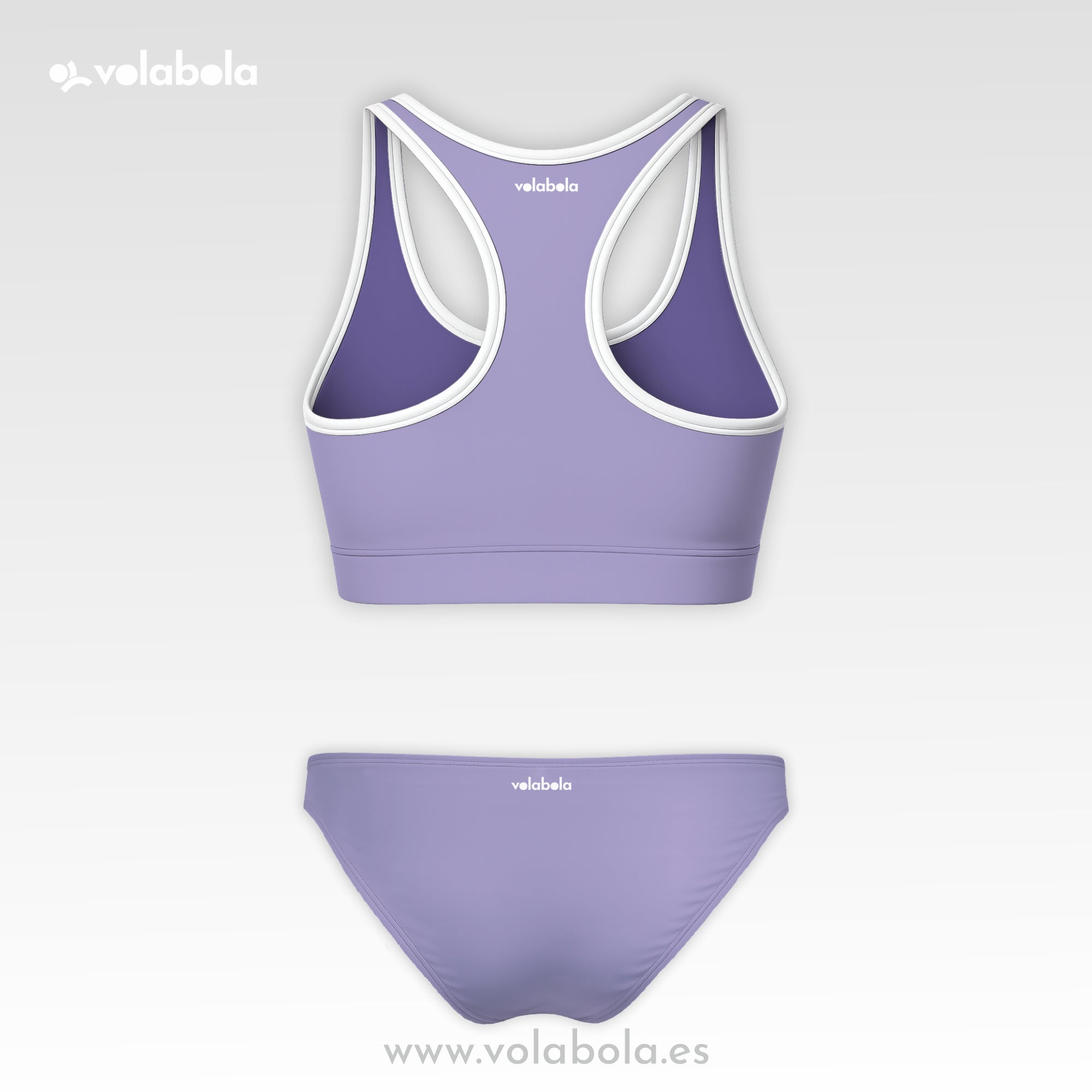 Conjunto Bikini Clásico Pro Volley - Lavender