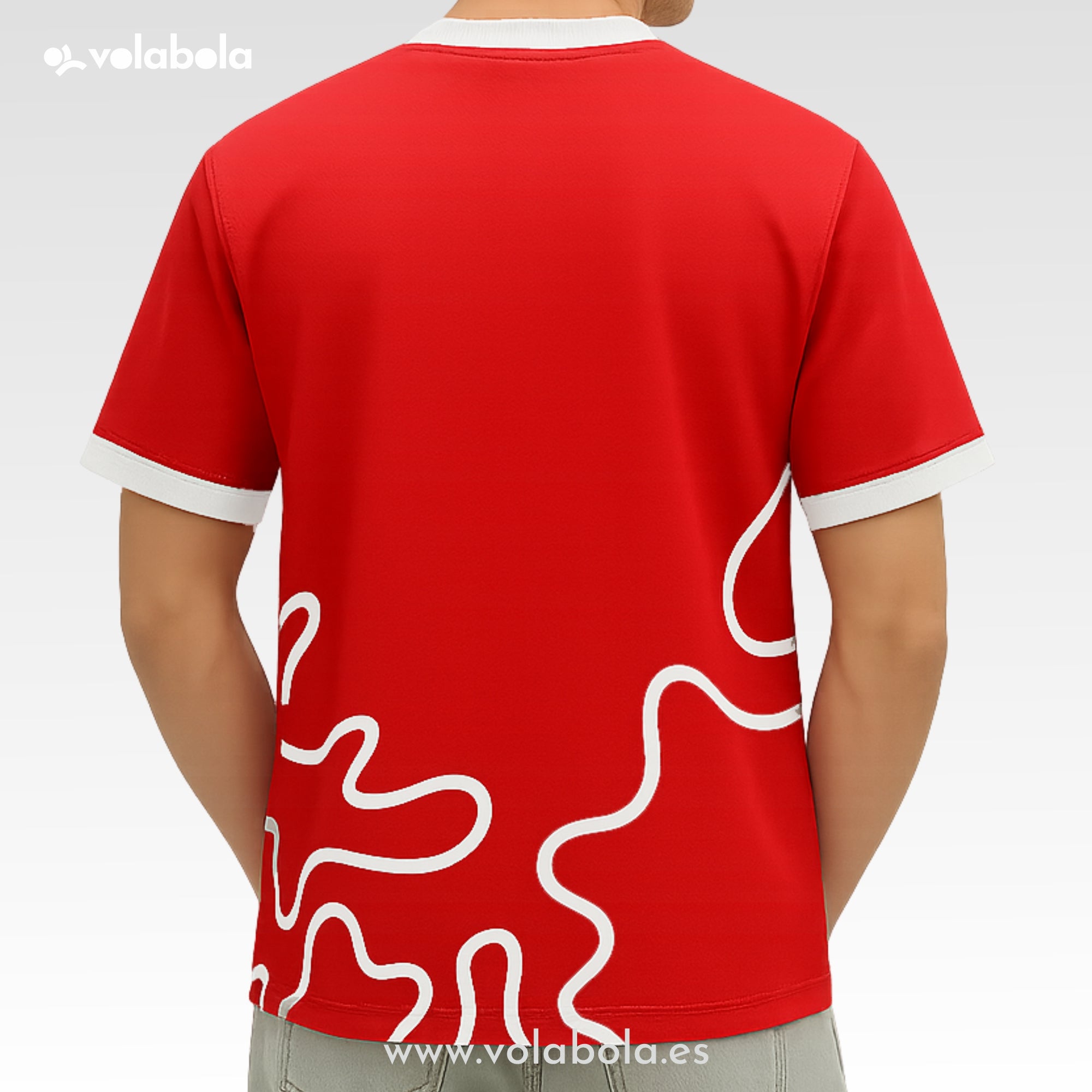 Camiseta técnica voleibol manga corta unisex – Fineline