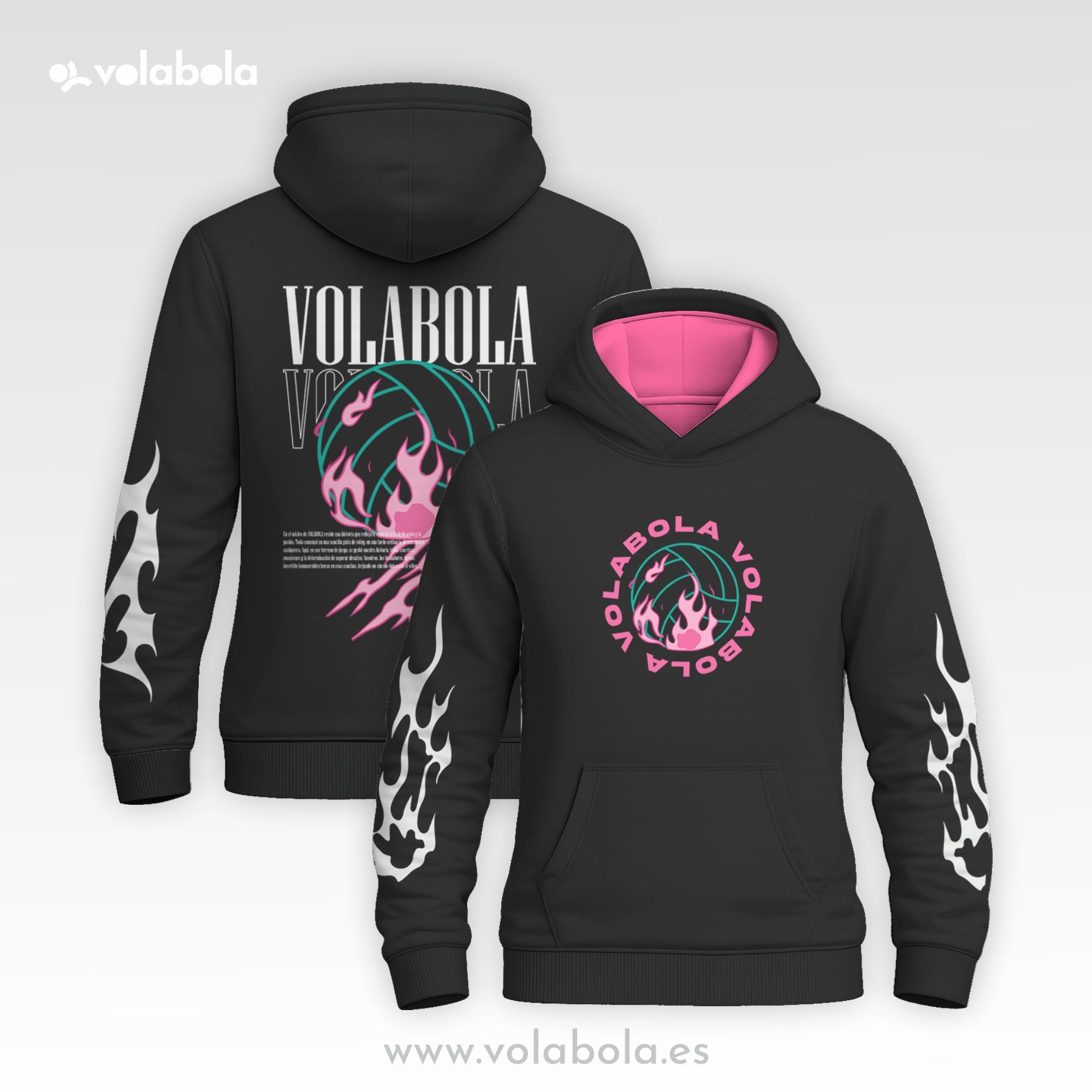 Sudadera Técnica Pro Volley - Fireball Black