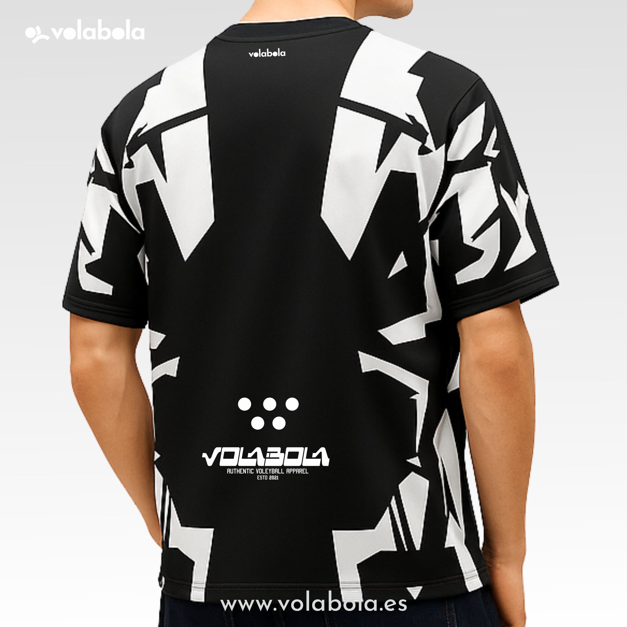 Camiseta técnica voleibol manga corta unisex – Future Black