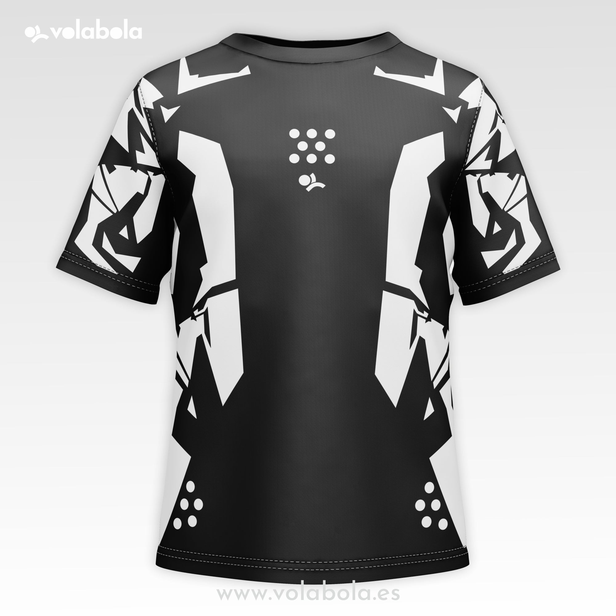 Camiseta técnica voleibol manga corta unisex – Future Black