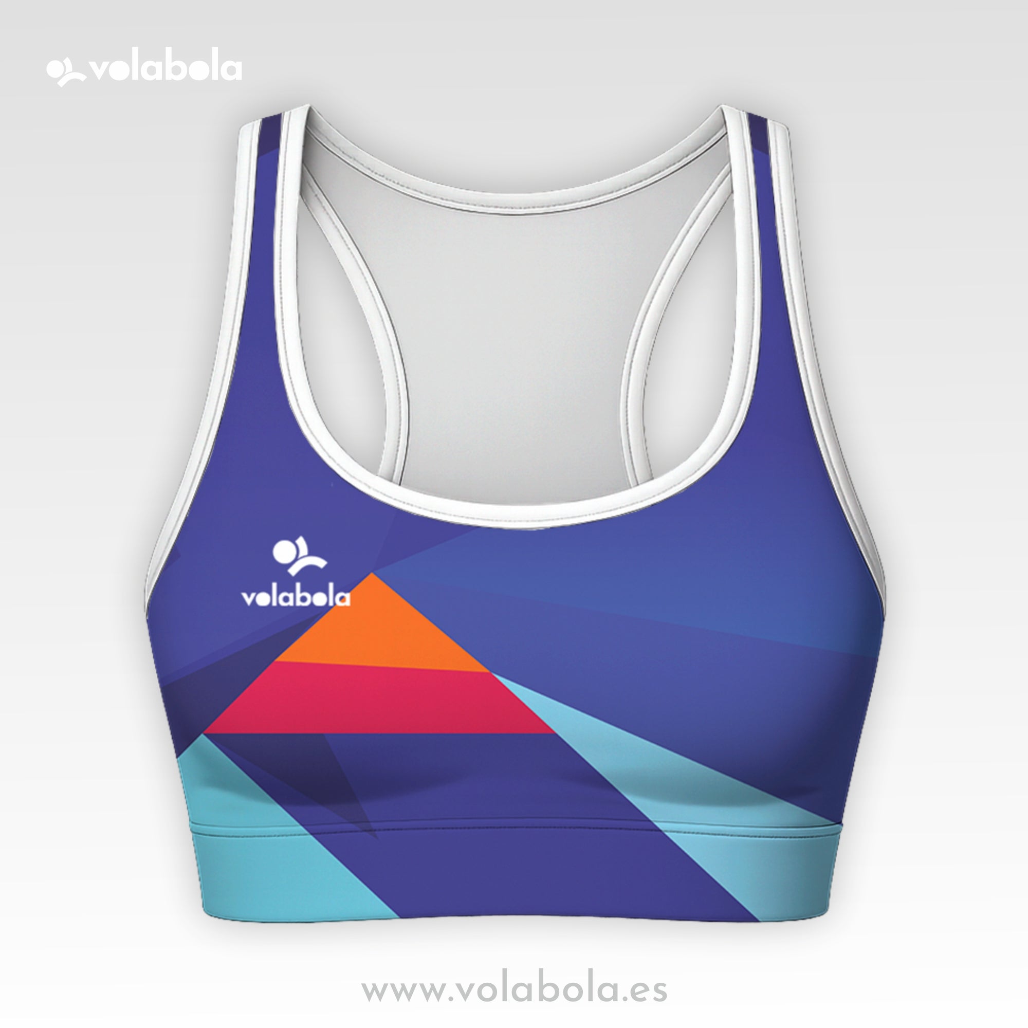 Top Bikini Clásico Pro Volley – Geométrico