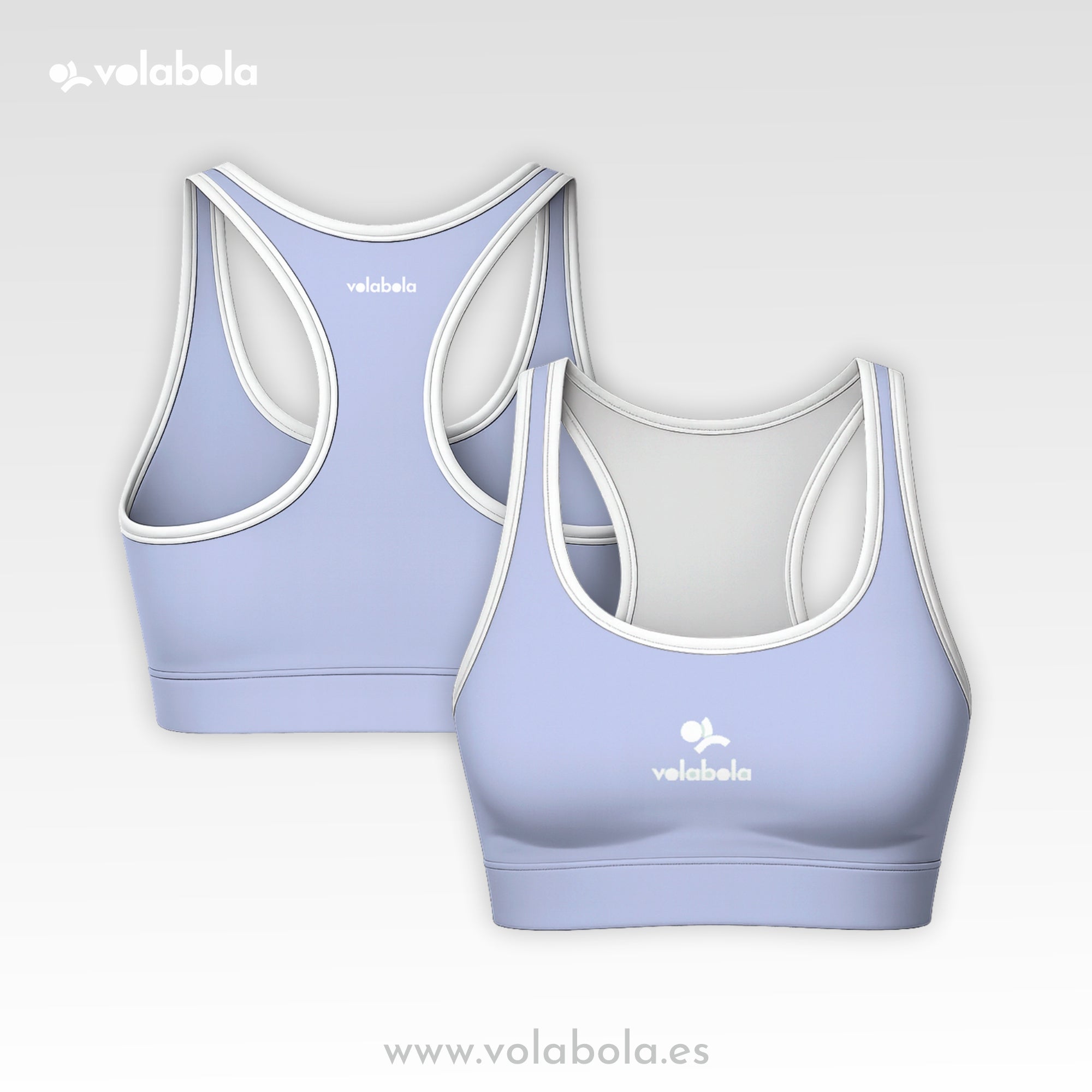 Top Bikini Clásico Pro Volley – Lacy Lilac