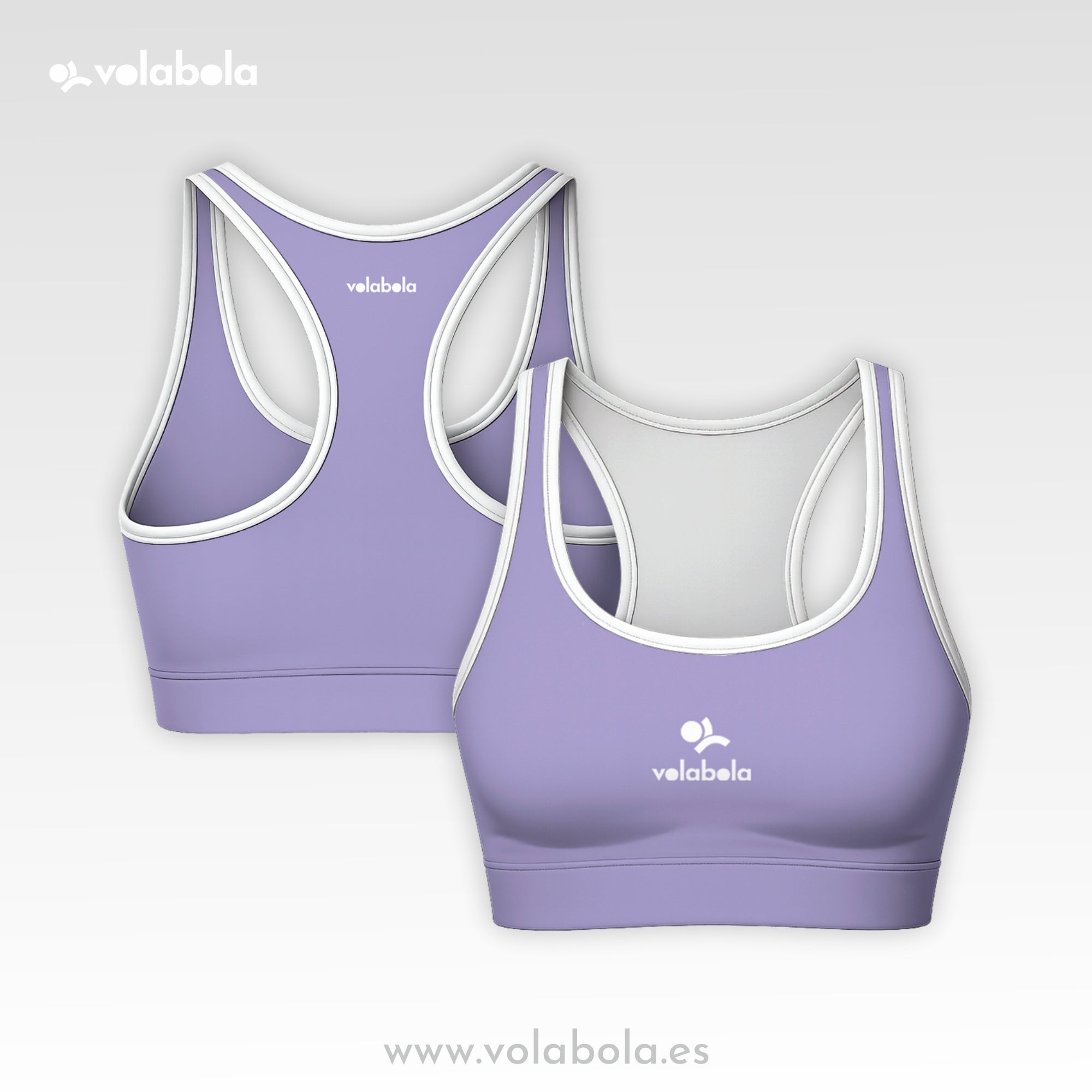 Top Bikini Clásico Pro Volley – Lavender
