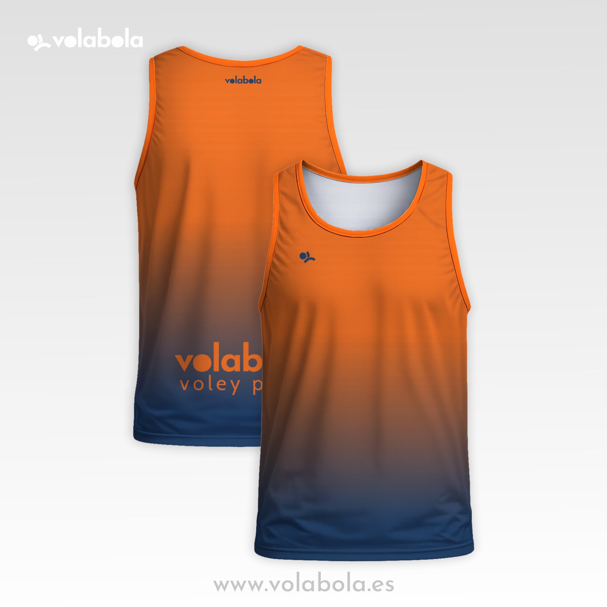 Camiseta Tirantes Pro Volley Hombre – Naranja