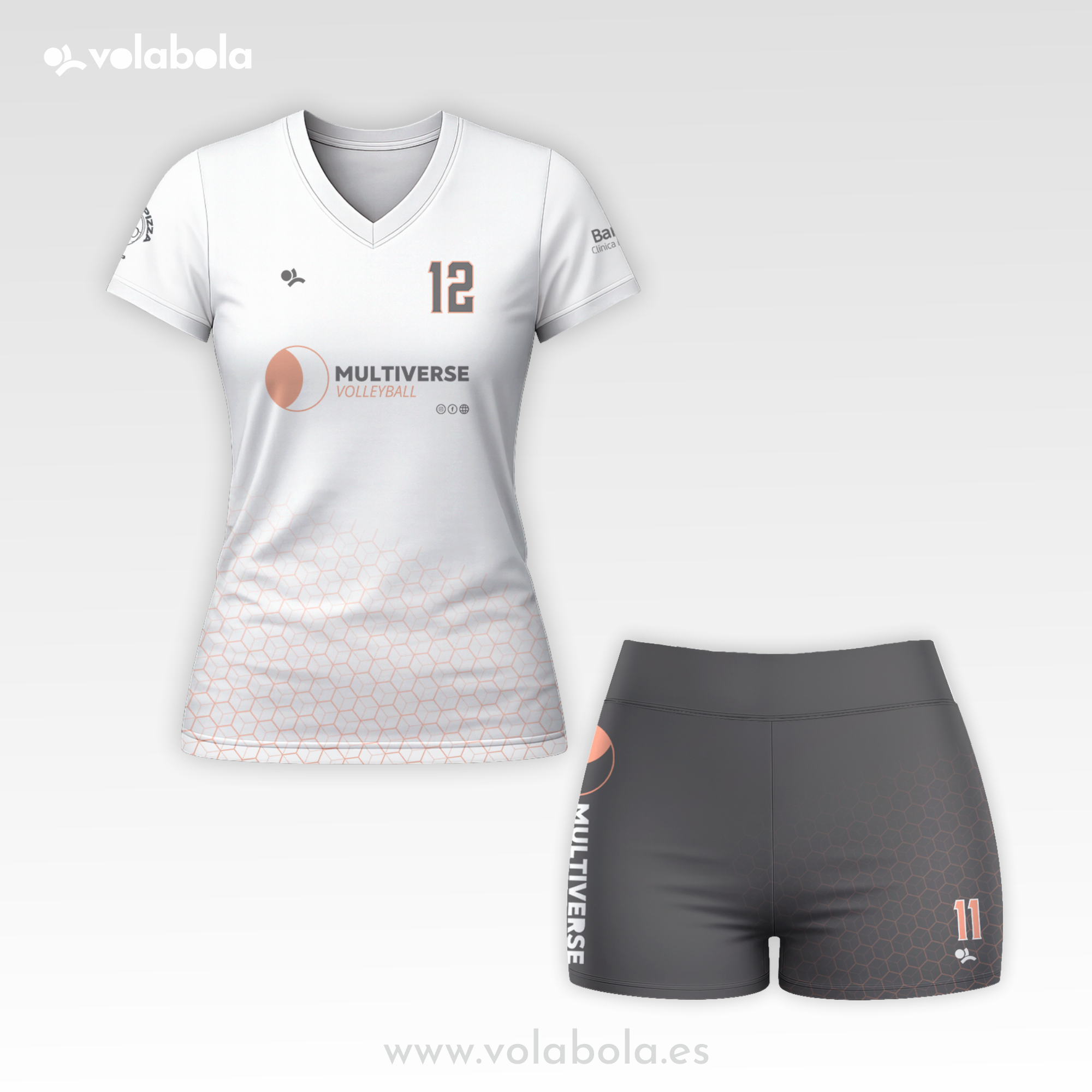 Pack Camiseta+Malla Líbero Blanca Mujer CV MULTIVERSE