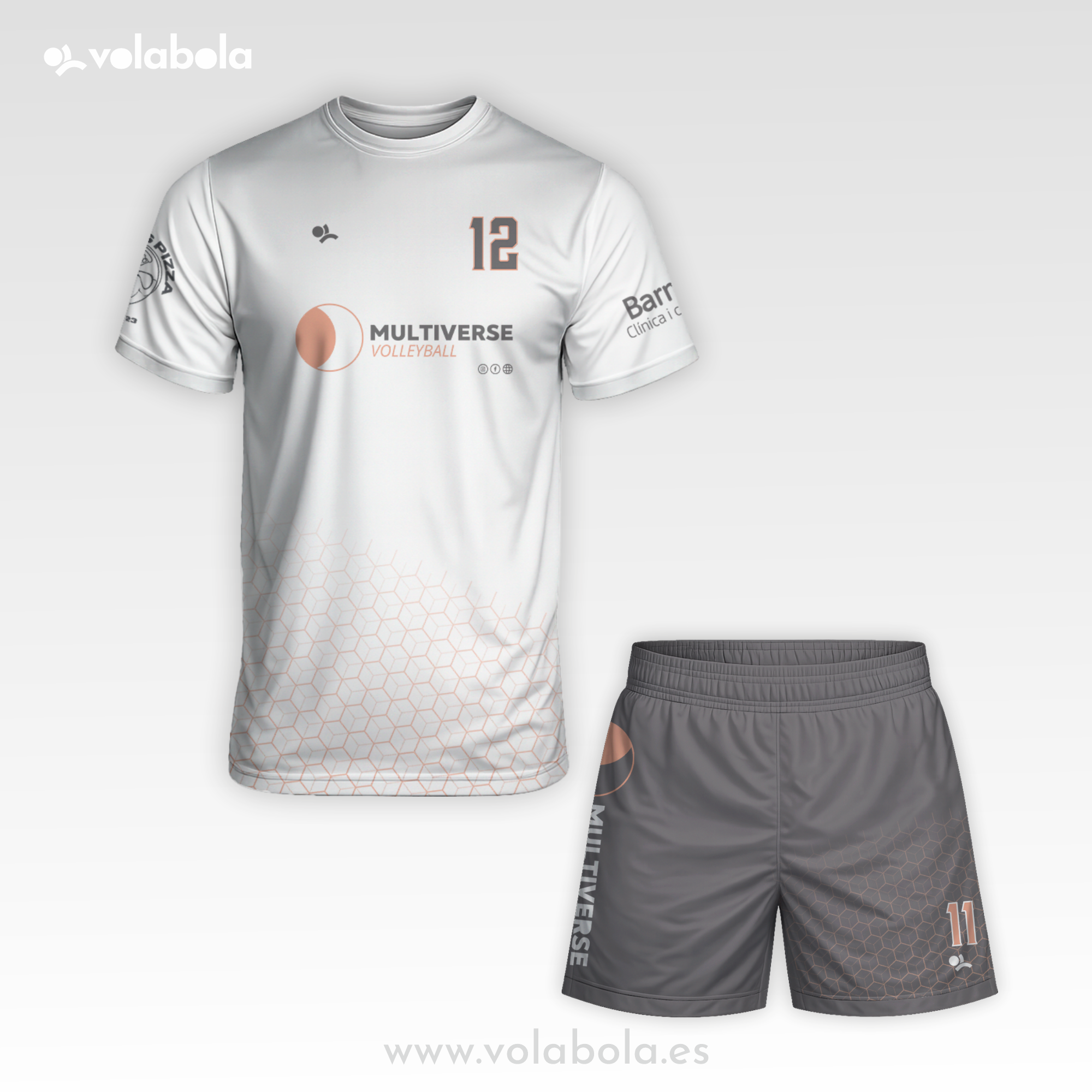 Pack Camiseta Pantalón+Líbero blanco Hombre CV MULTIVERSE