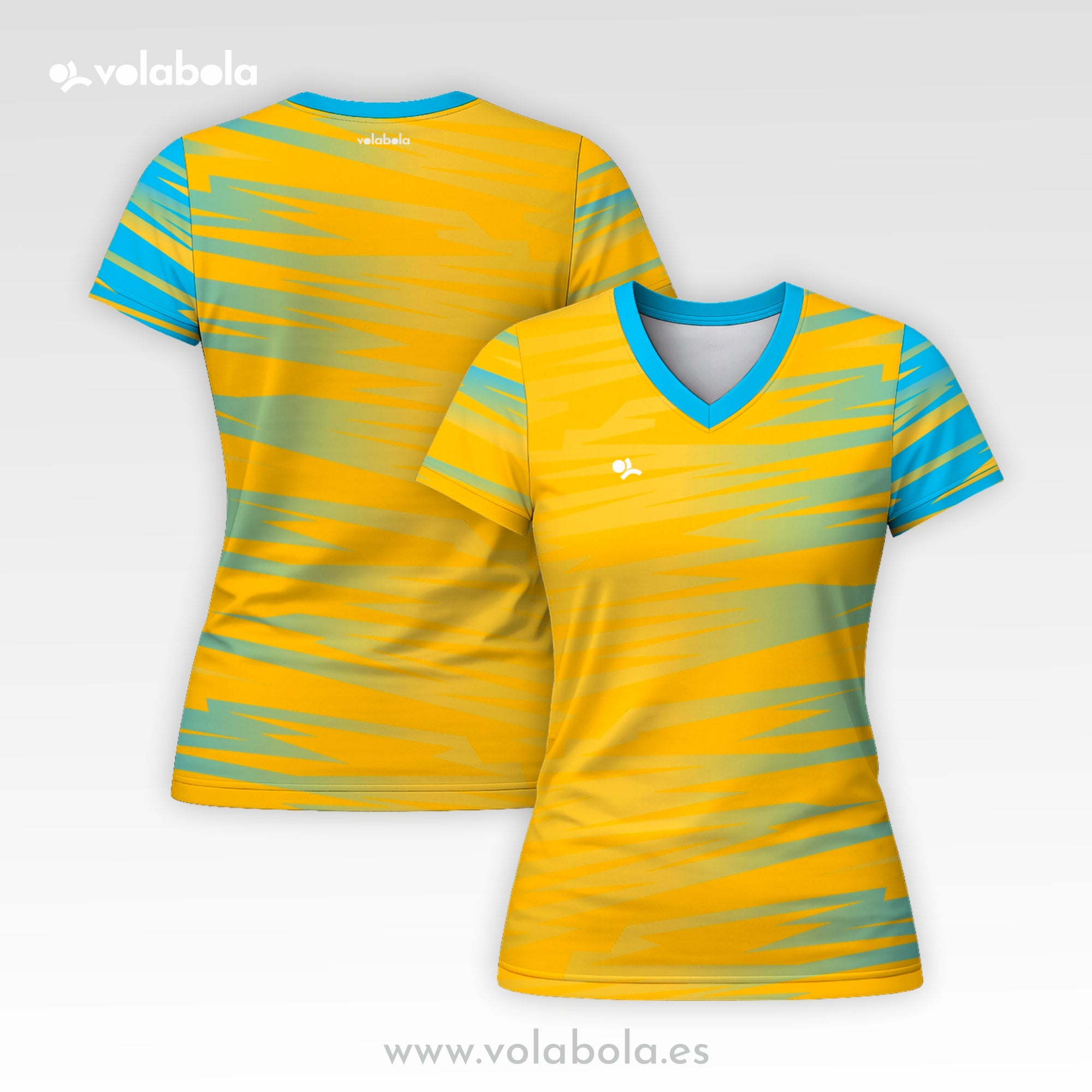 Camiseta Manga Corta Pro Volley Mujer – Stripped