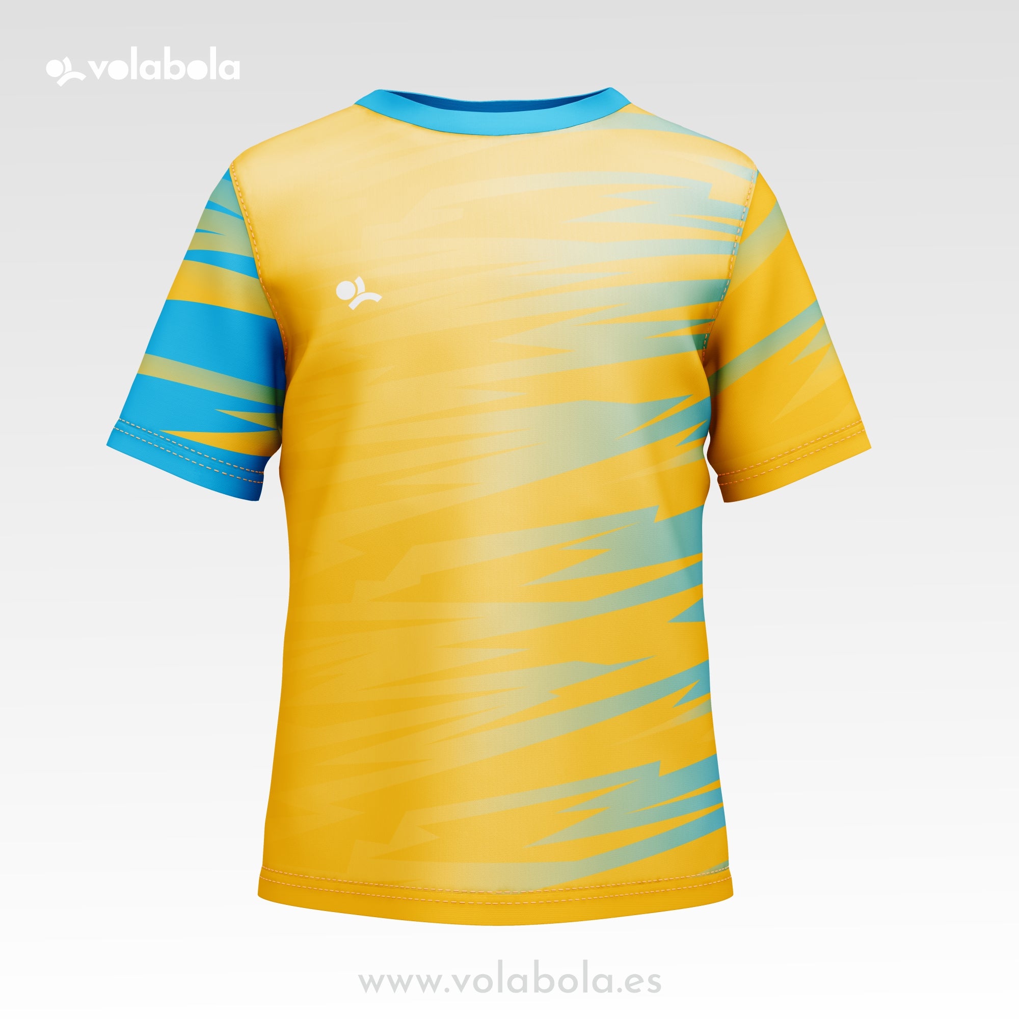 Camiseta Técnica Deportiva Manga Corta hombre - Stripped Amarillo