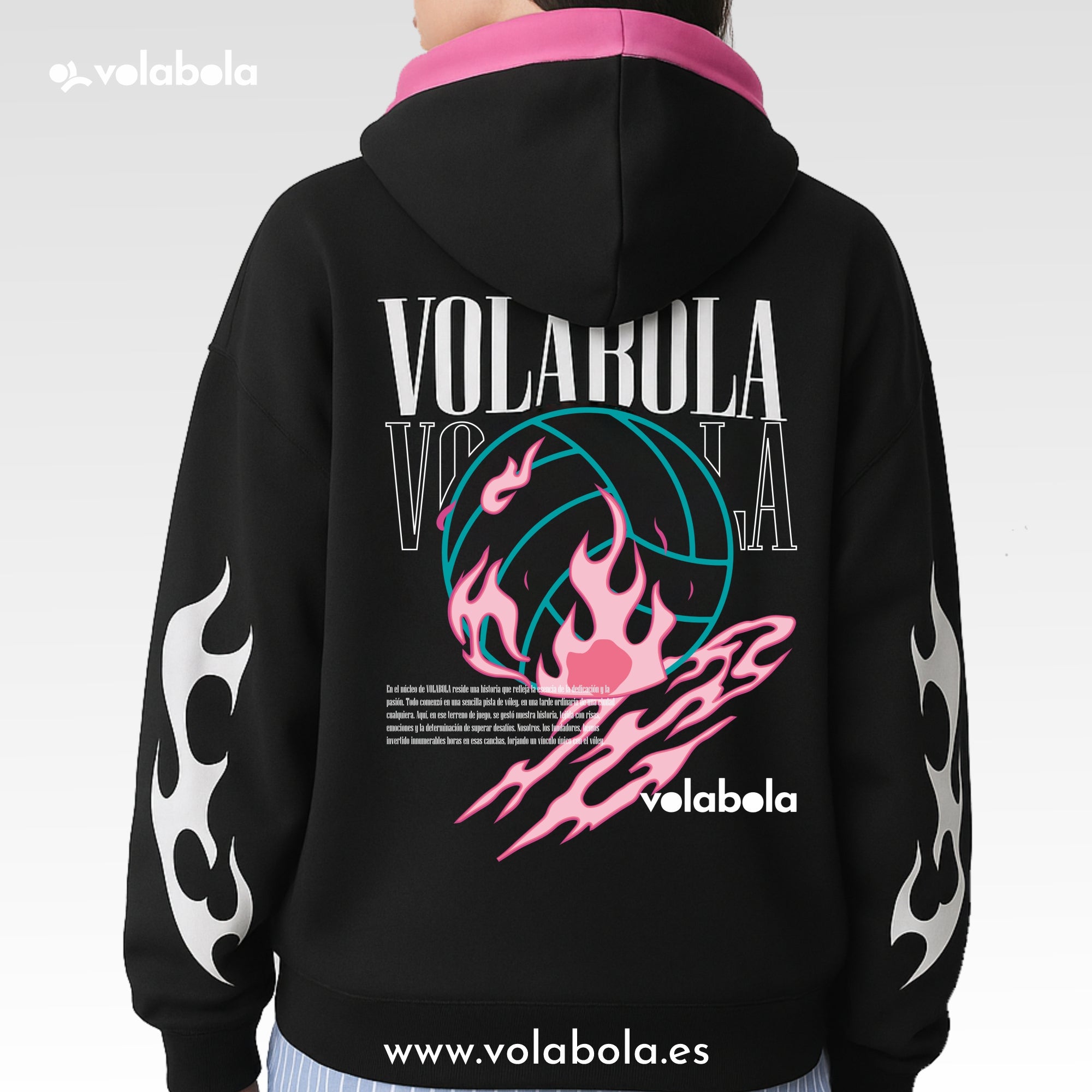 Sudadera con capucha - Fireball Black