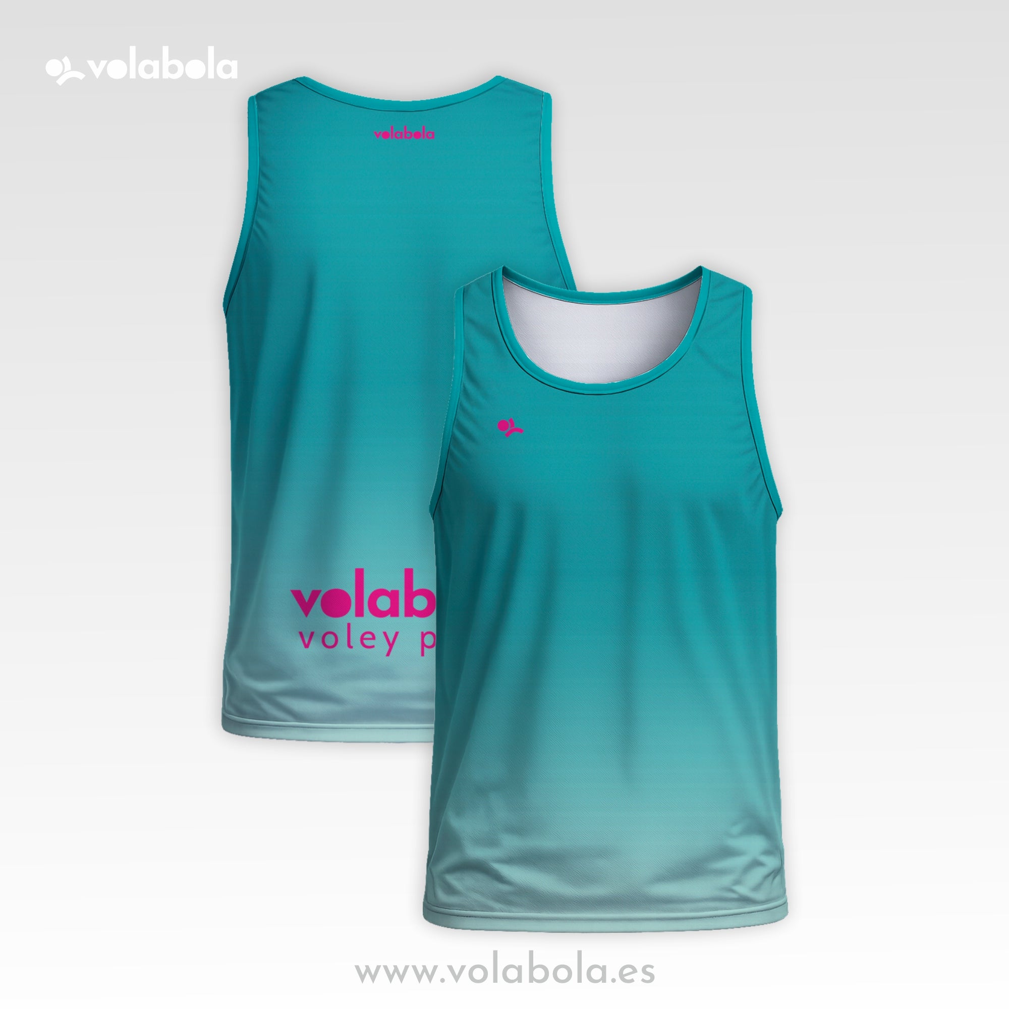 Camiseta Tirantes Pro Volley Hombre – Turquesa