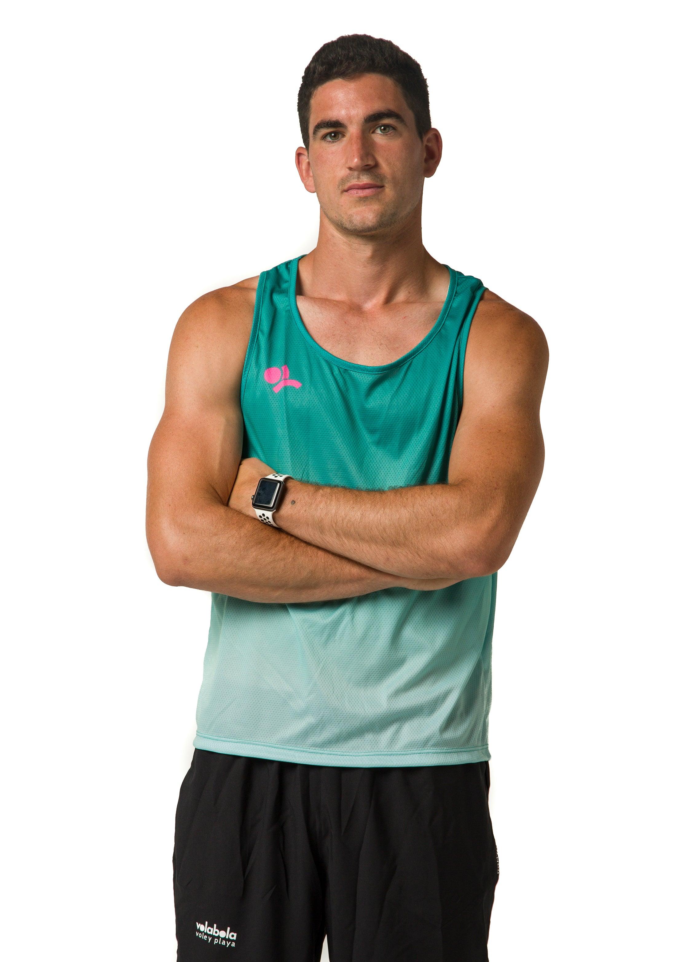 Camiseta tirantes hombre - Turquesa - Volabola