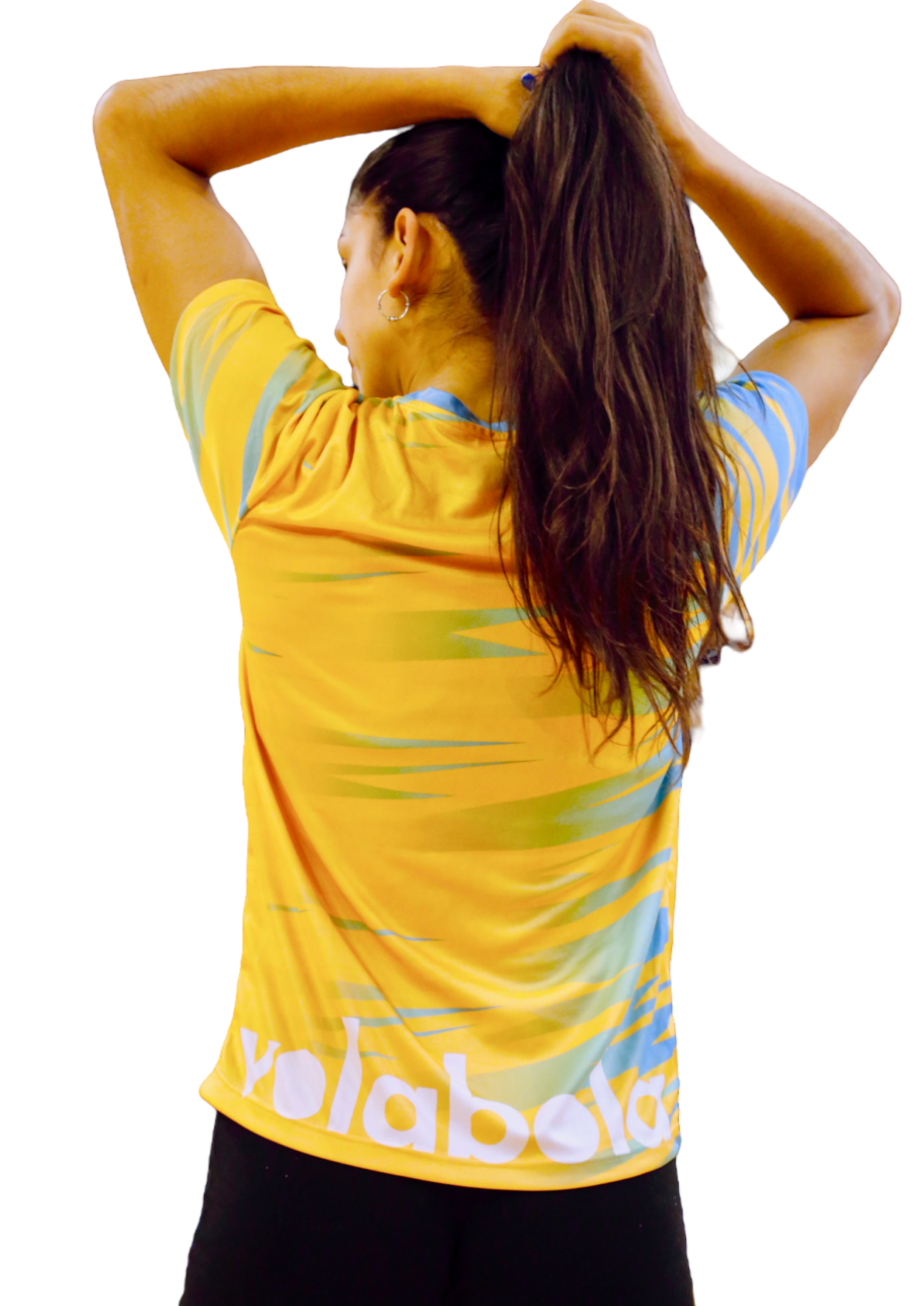 Camiseta Técnica Deportiva Manga Corta - Stripped Amarillo
