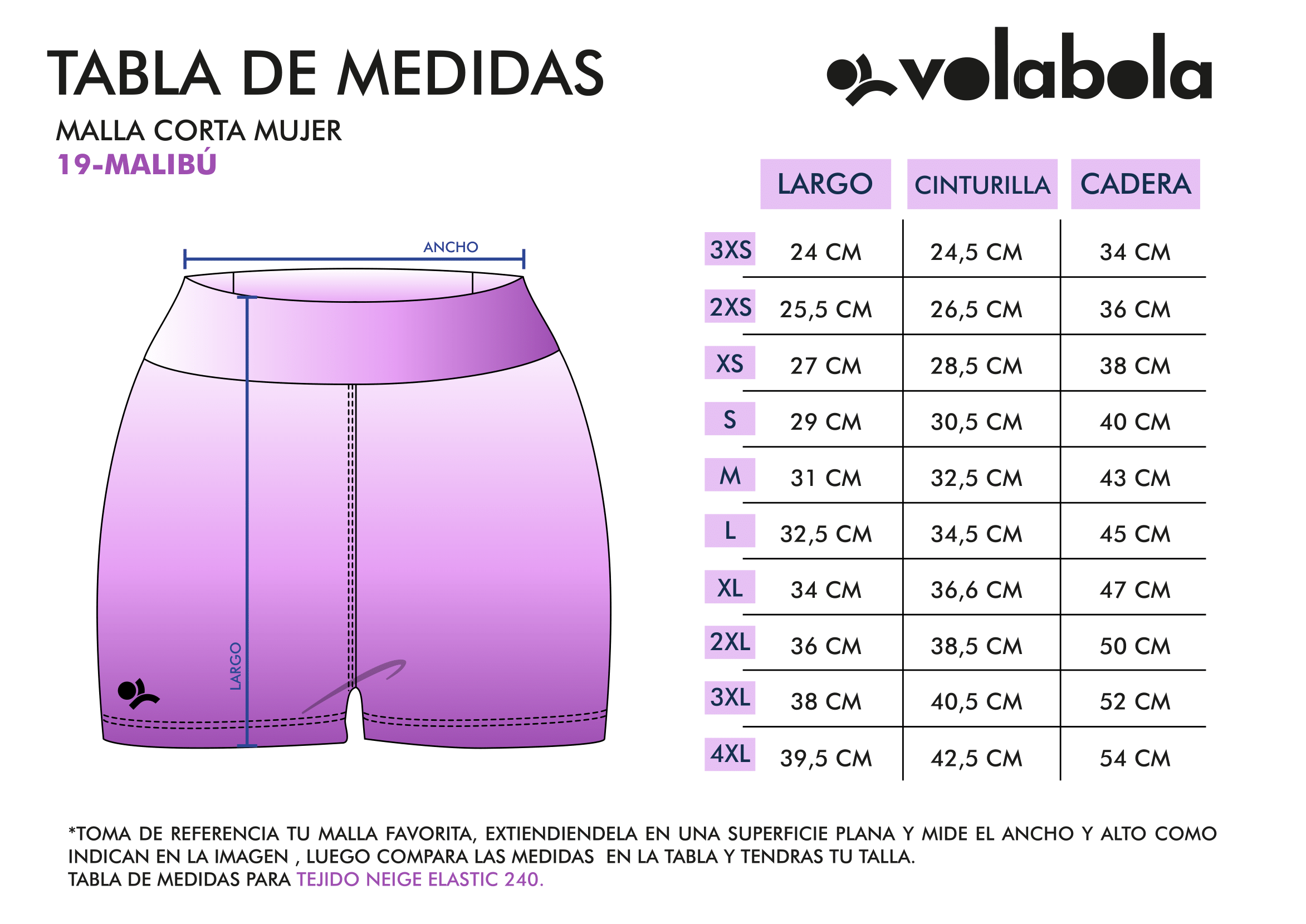 Malla corta - Geometric