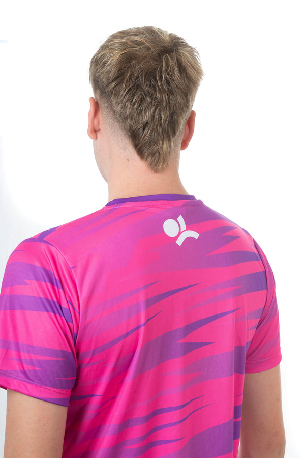 Camiseta manga corta - Stripped Rosa