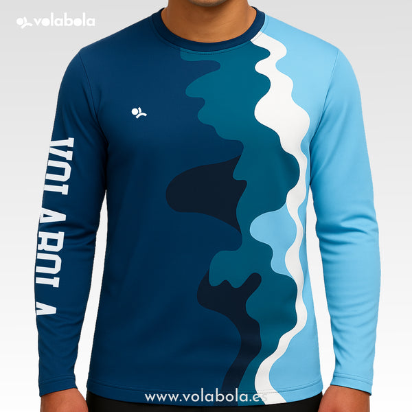 Camiseta manga larga unisex - Aqua