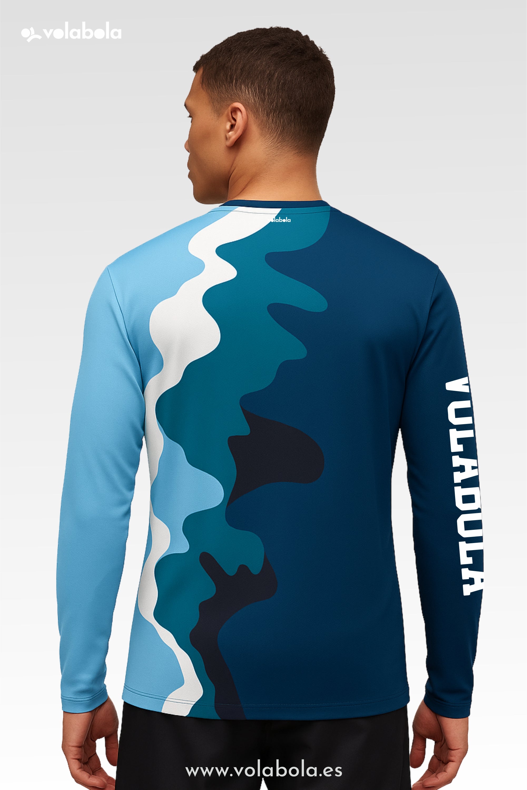 Camiseta manga larga unisex - Aqua