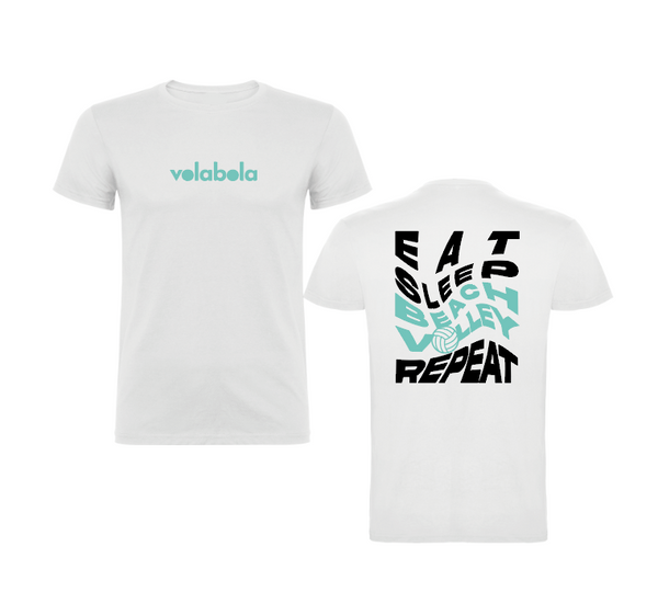 Camiseta algodón - Beach volley repeat