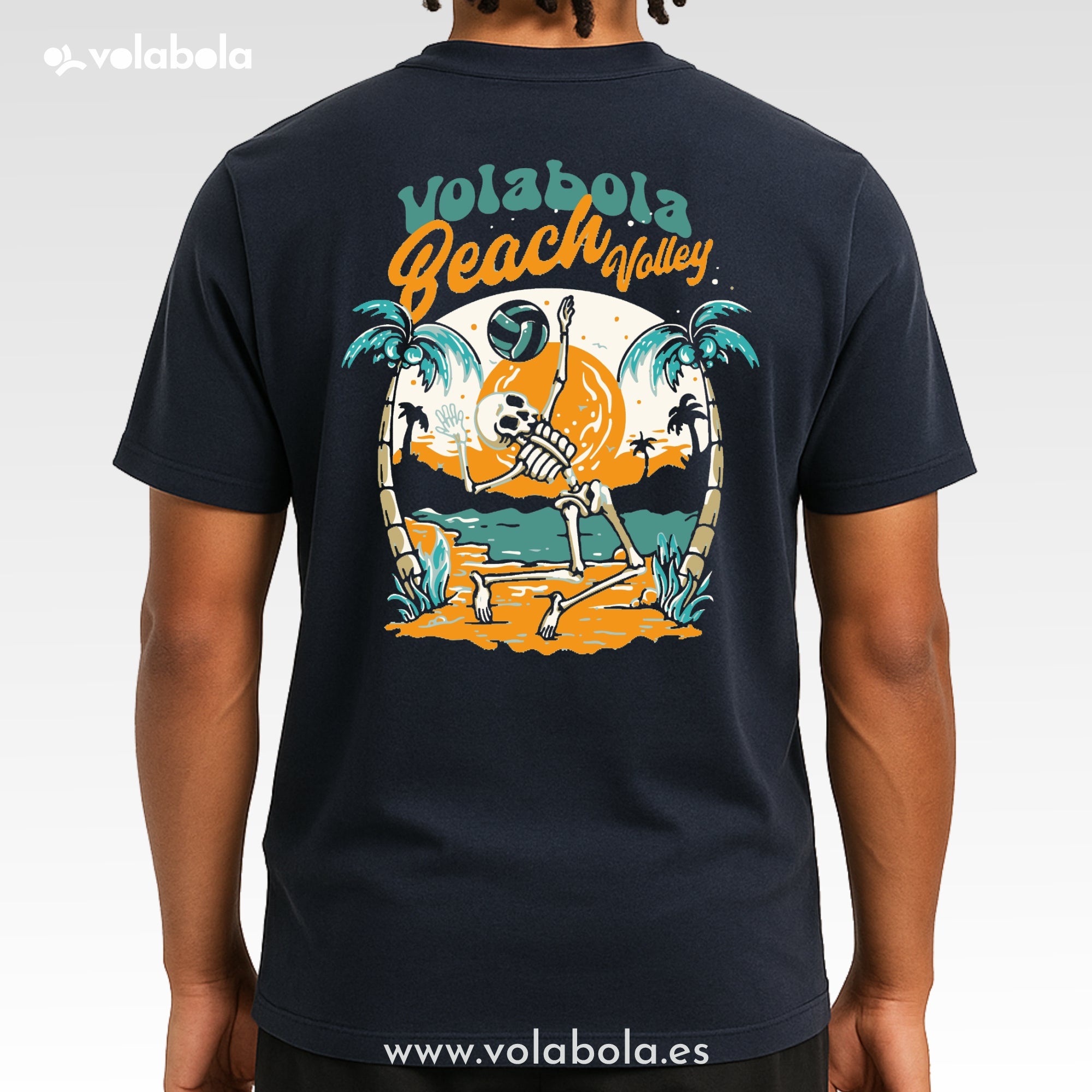 Camiseta casual algodón manga corta unisex – Volabola Beach Voley