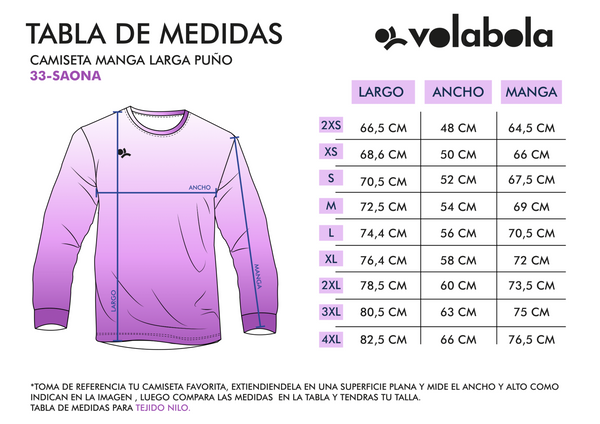 Camiseta manga larga unisex - Aqua