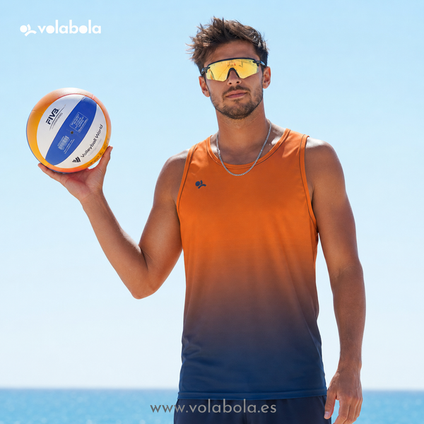 Camiseta Tirantes Pro Volley Hombre – Naranja