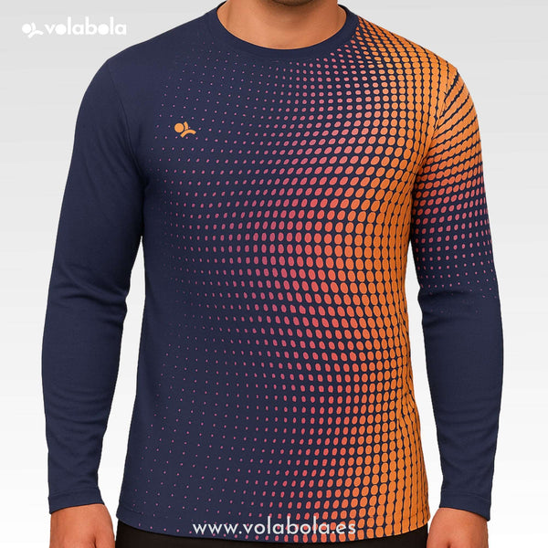 Camiseta manga larga unisex - Dots Ondas