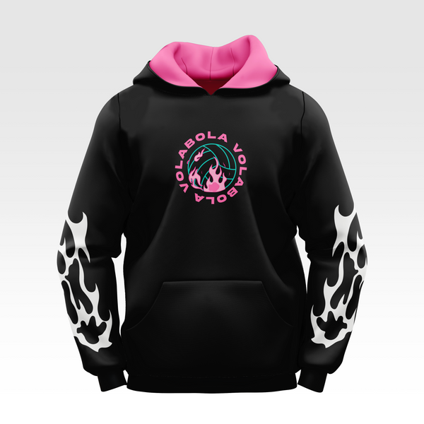 Sudadera con capucha - Fireball Black